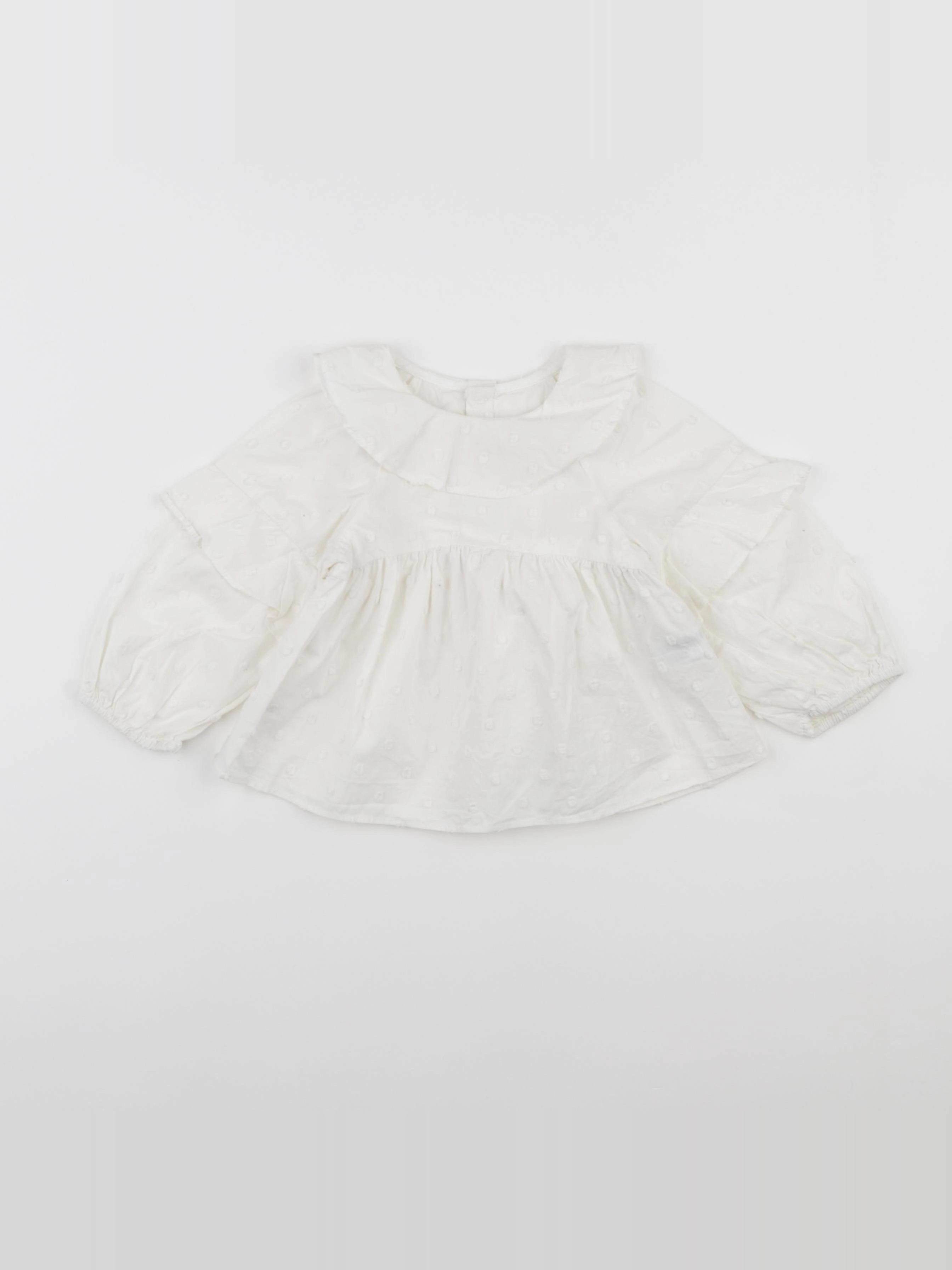 Zara - blouse blanc - 12/18 mois