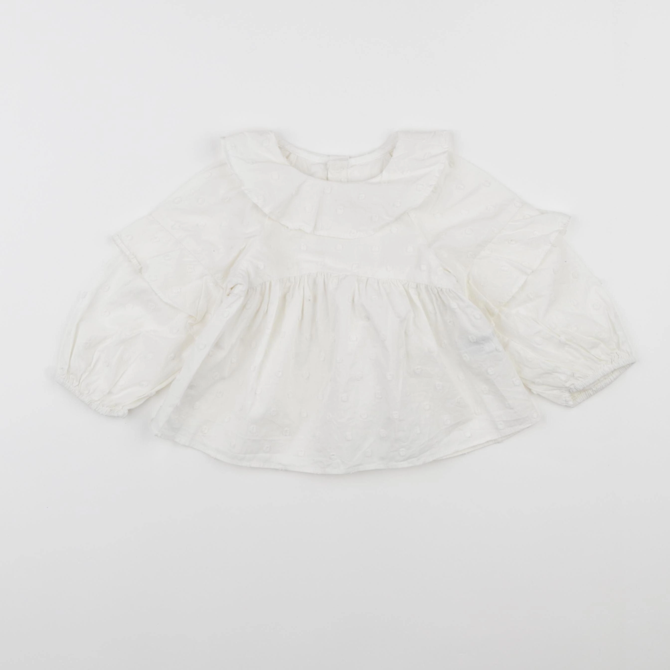 Zara - blouse blanc - 12/18 mois