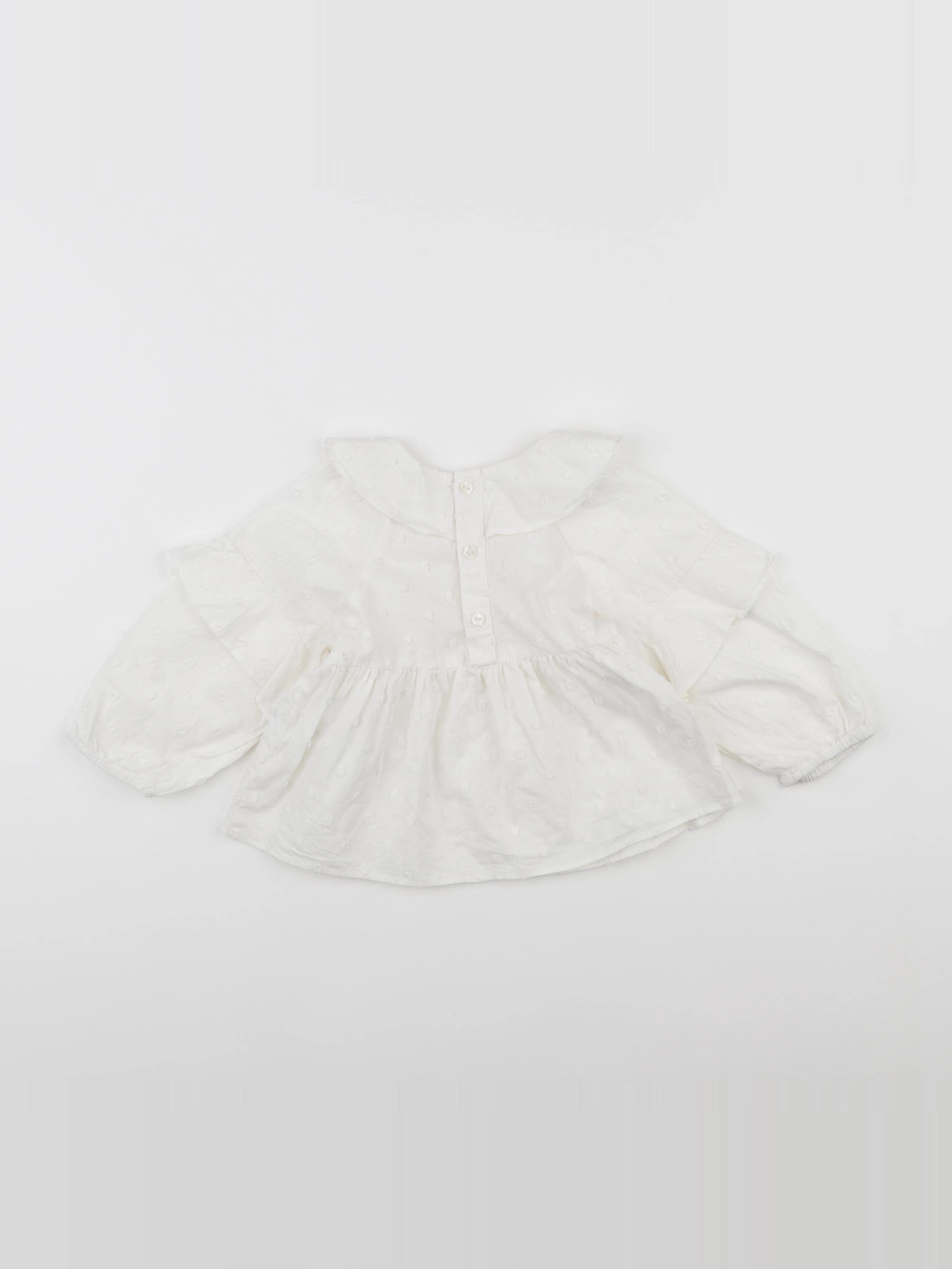 Zara - blouse blanc - 12/18 mois