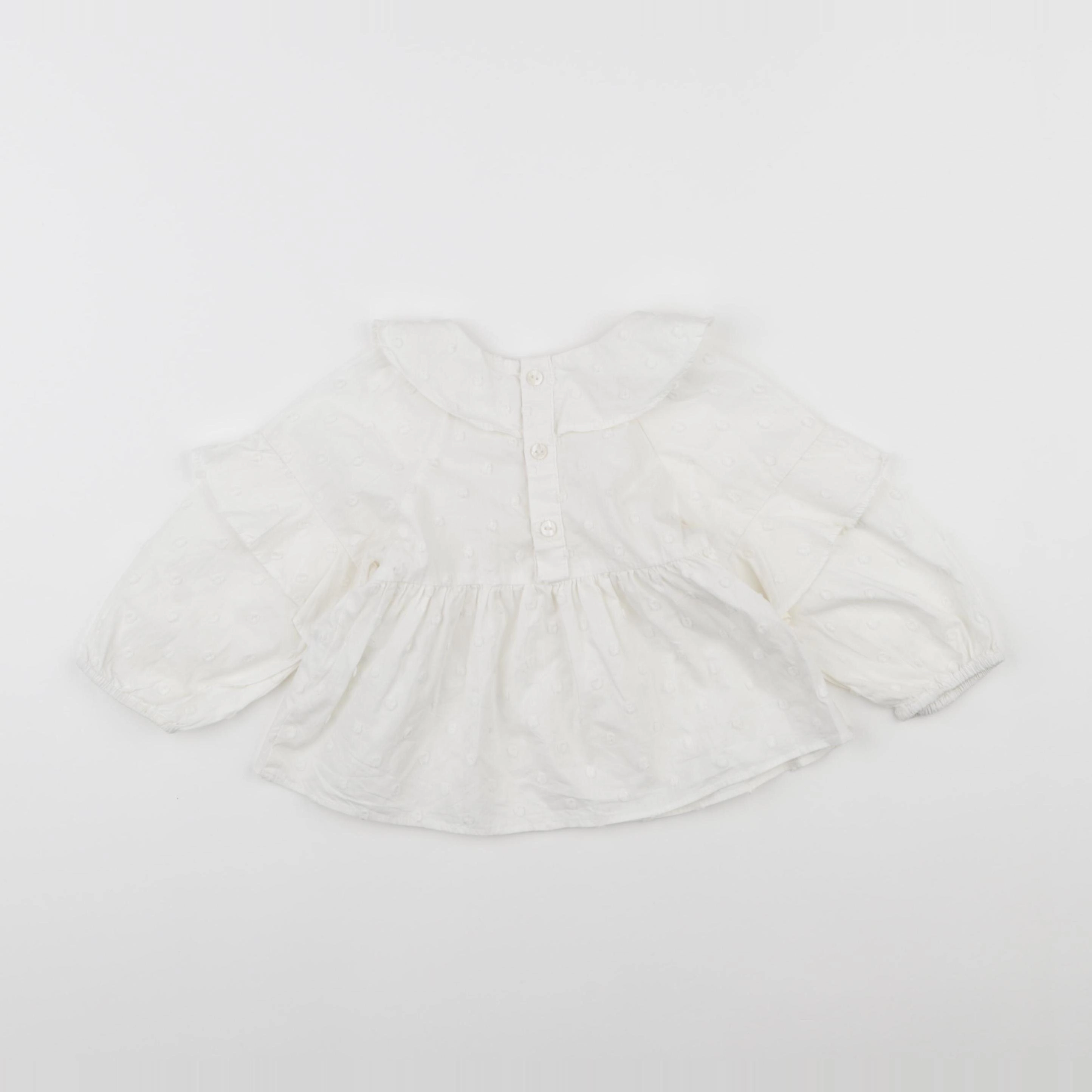 Zara - blouse blanc - 12/18 mois
