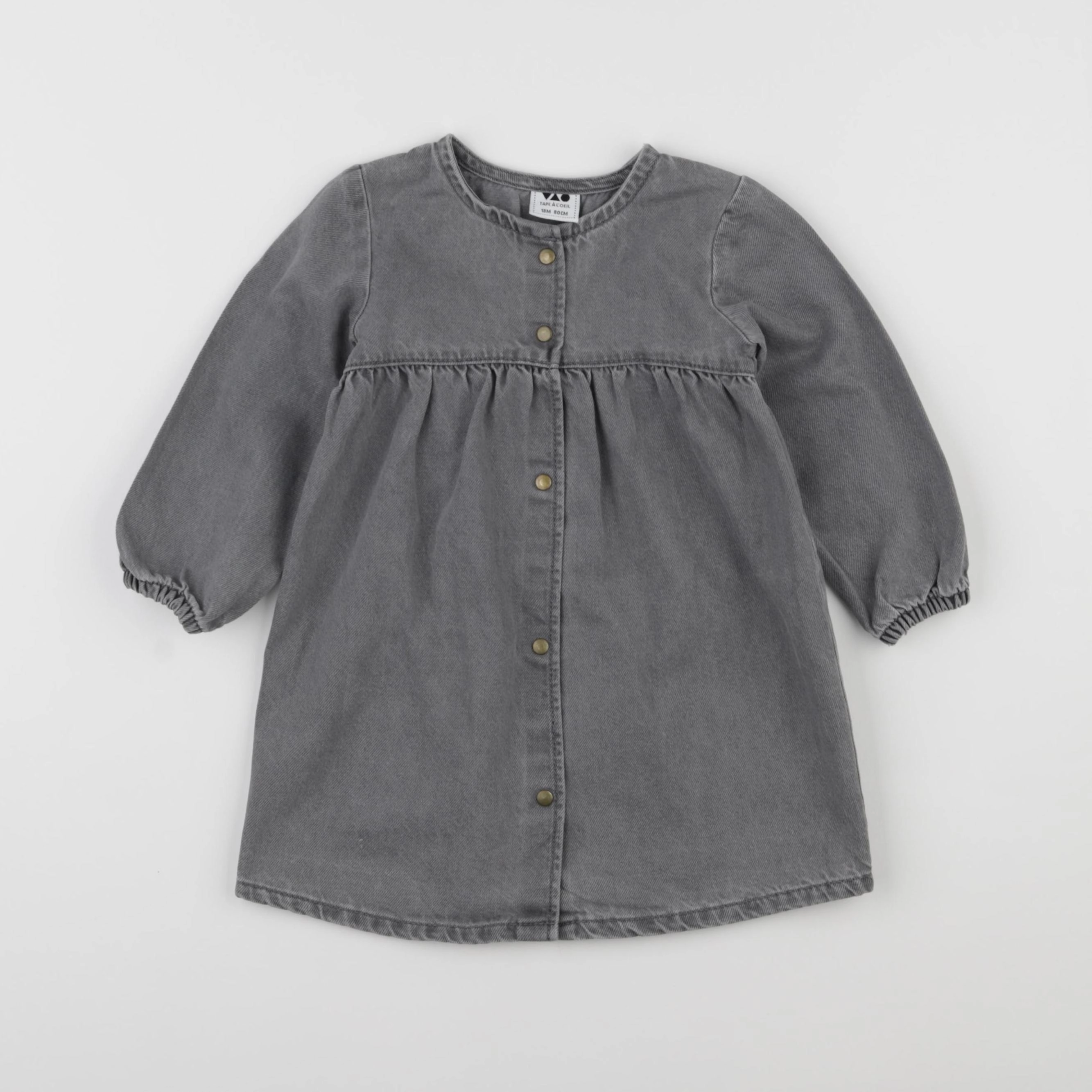 Tape à l'oeil - robe gris - 18 mois