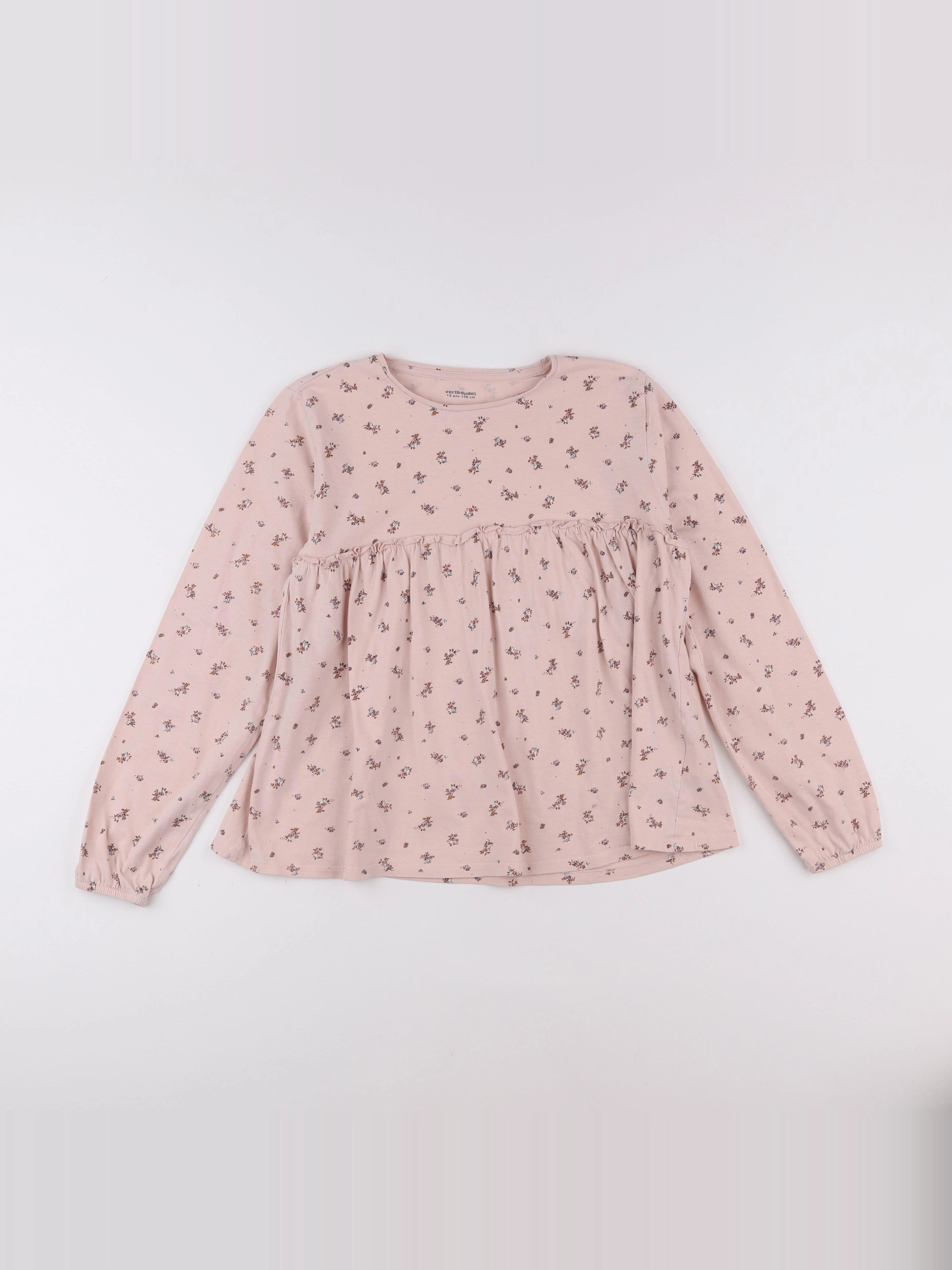 Vertbaudet - tee-shirt rose - 14 ans