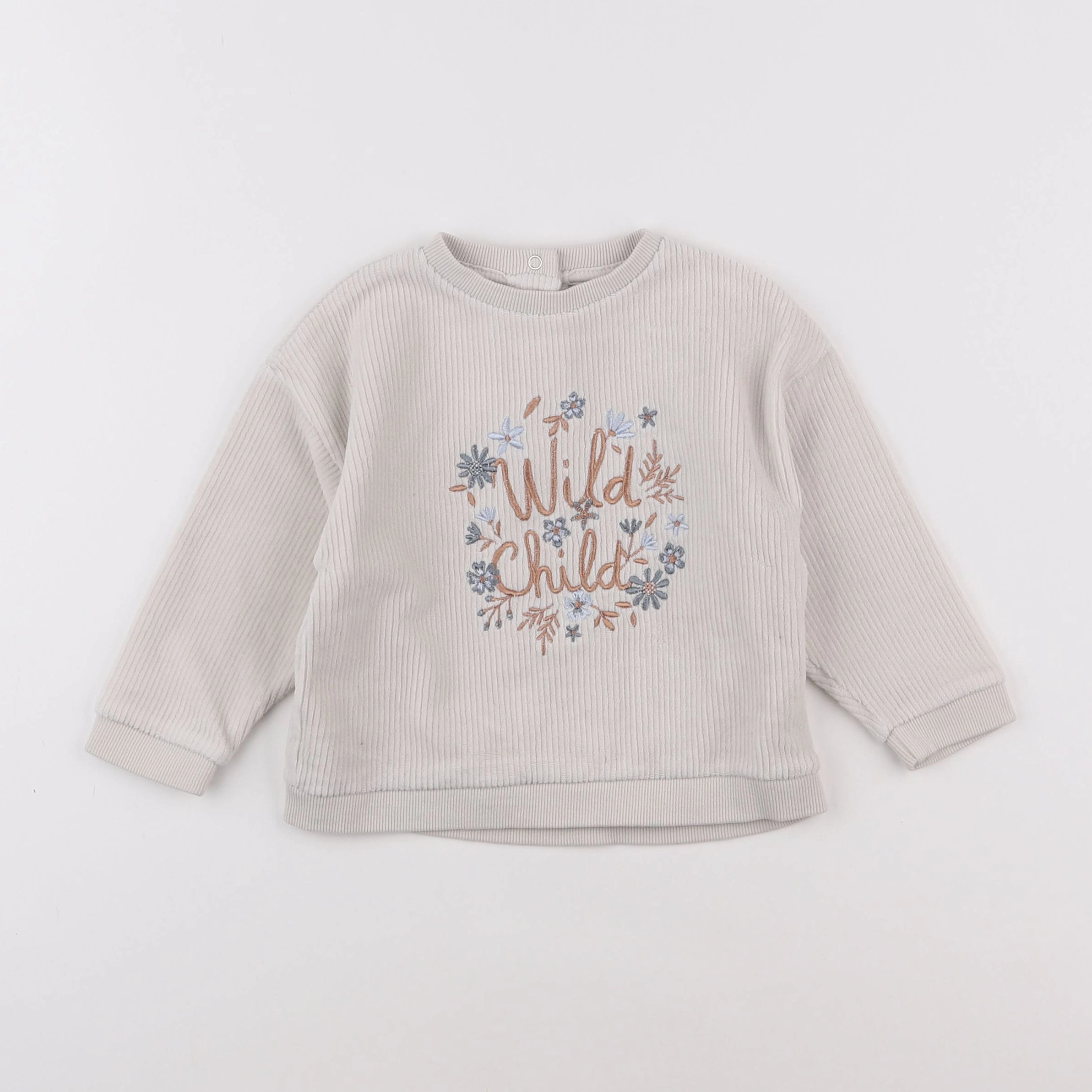 Vertbaudet - sweat beige - 2 ans