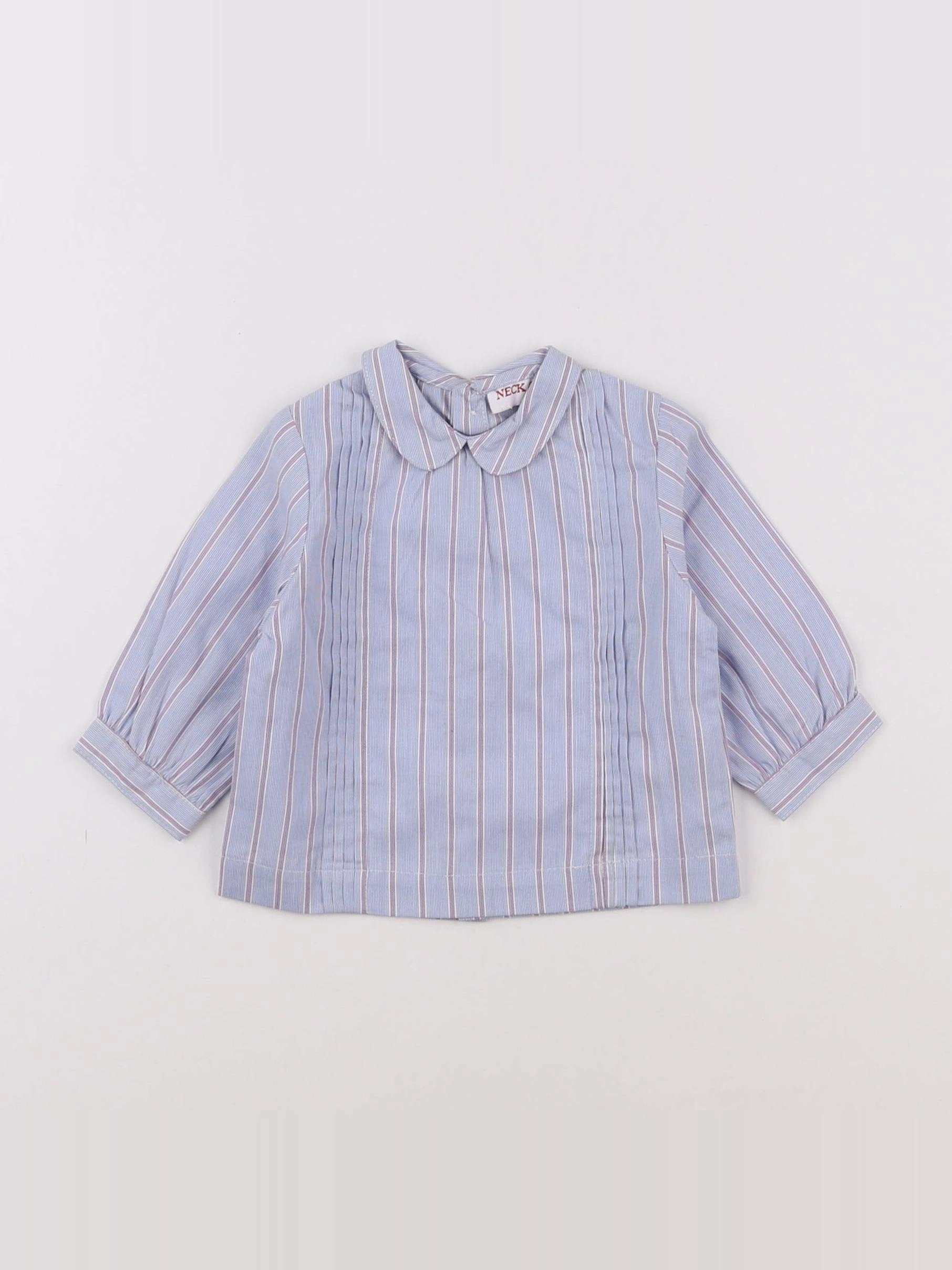 Neck & Neck - chemise bleu - 3 mois