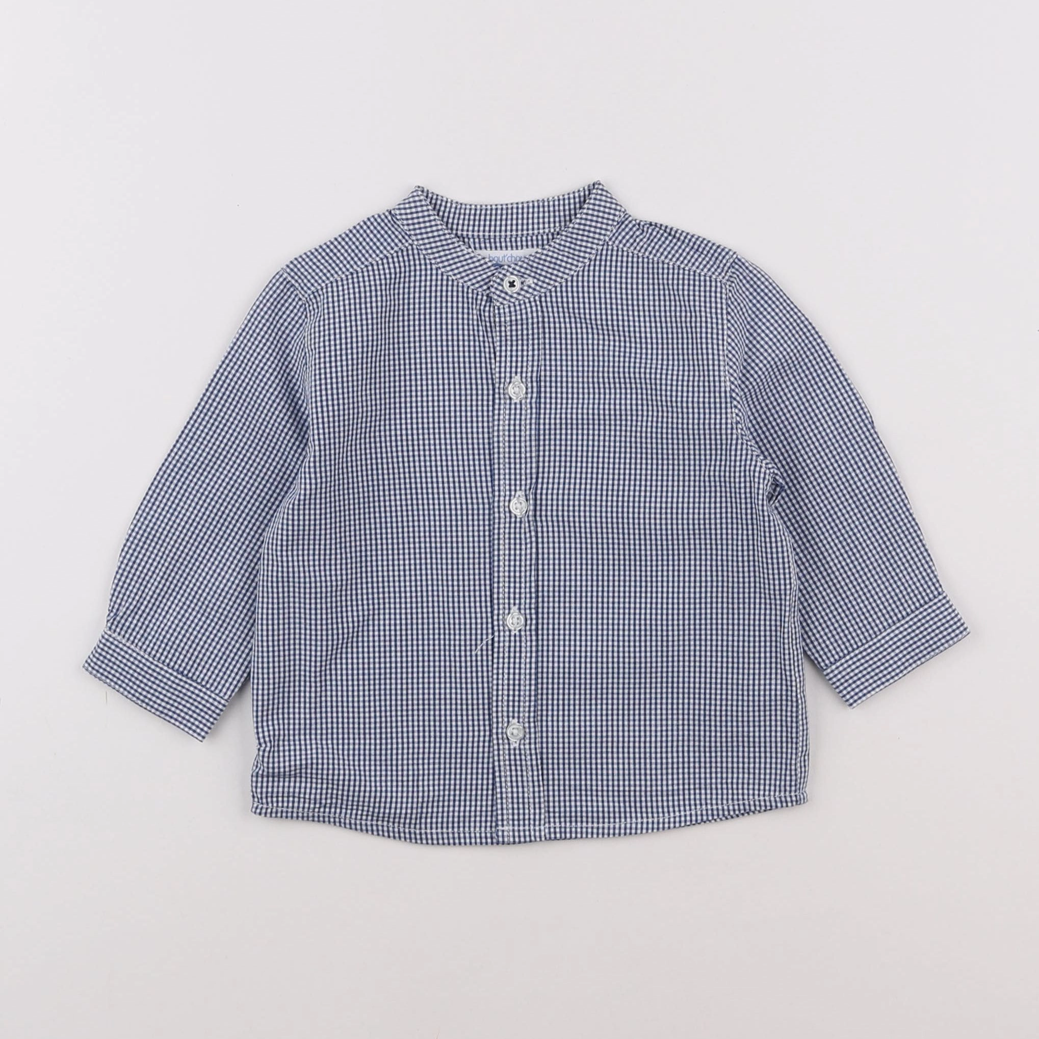 Boutchou - blouse bleu - 6 mois