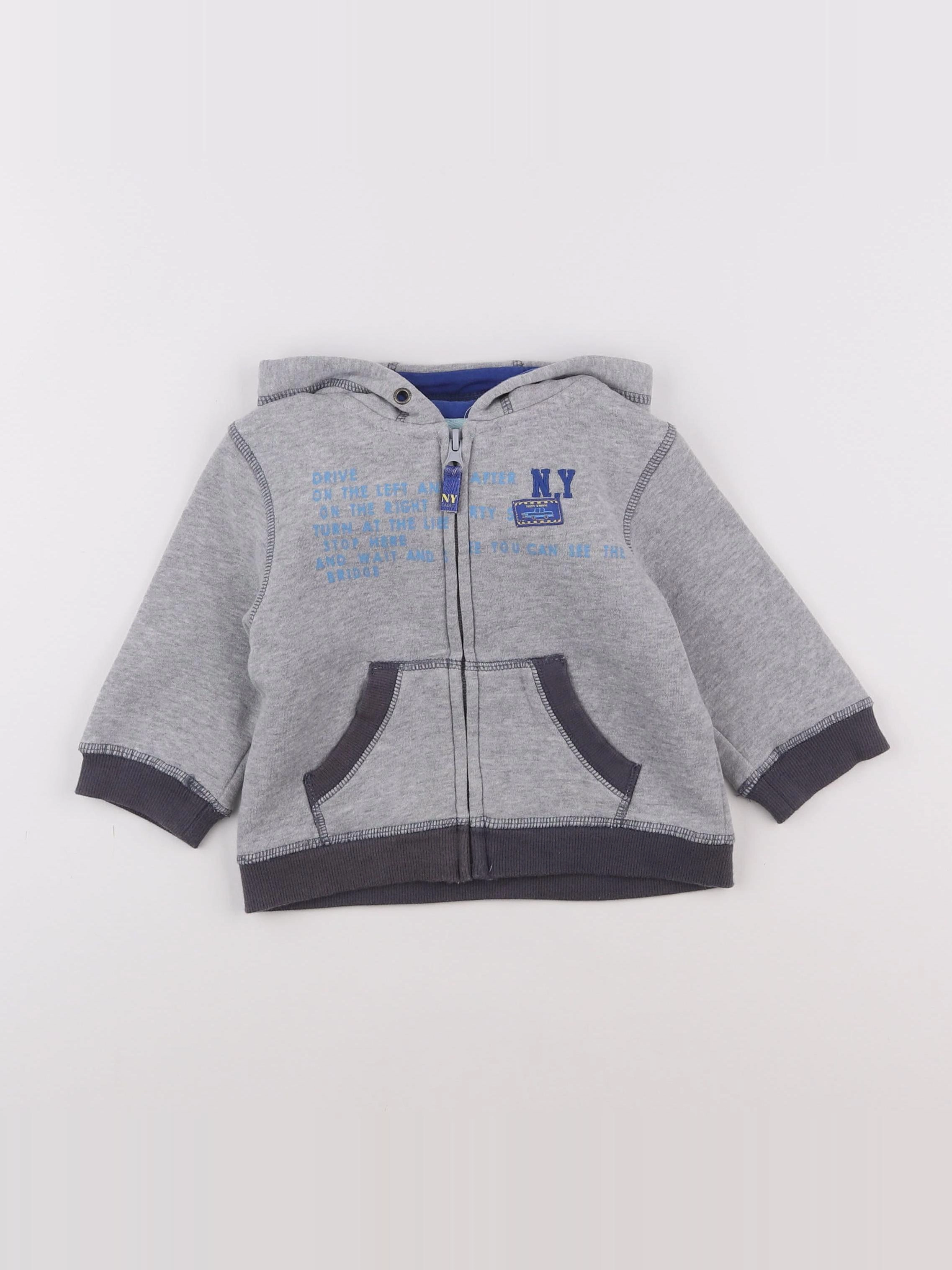 Cadet Rousselle - sweat gris - 12 mois