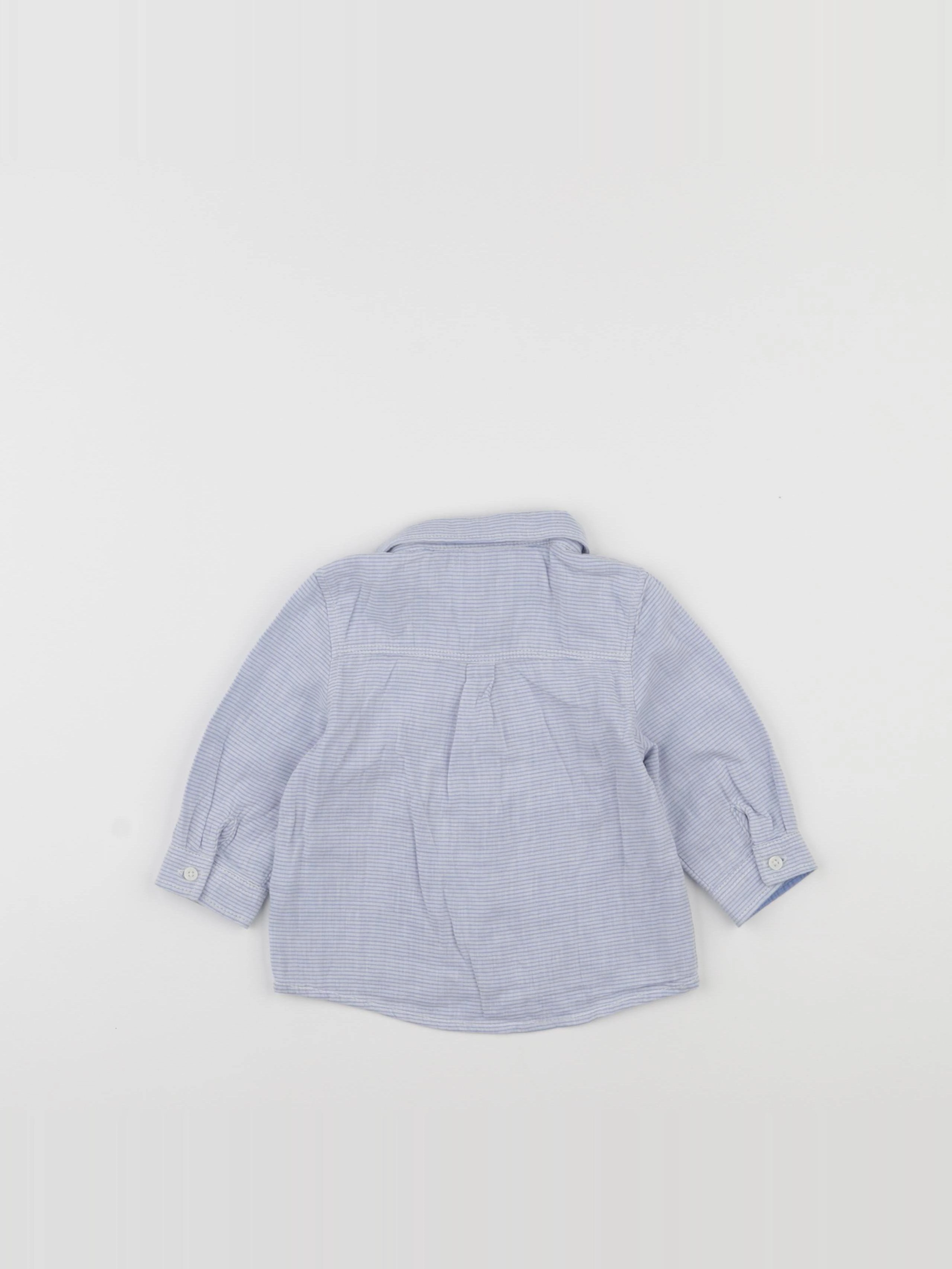 Tape à l'oeil - chemise bleu - 9 mois
