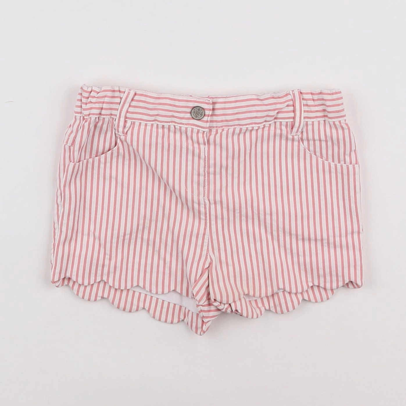 Cyrillus - short blanc, rose - 12 mois