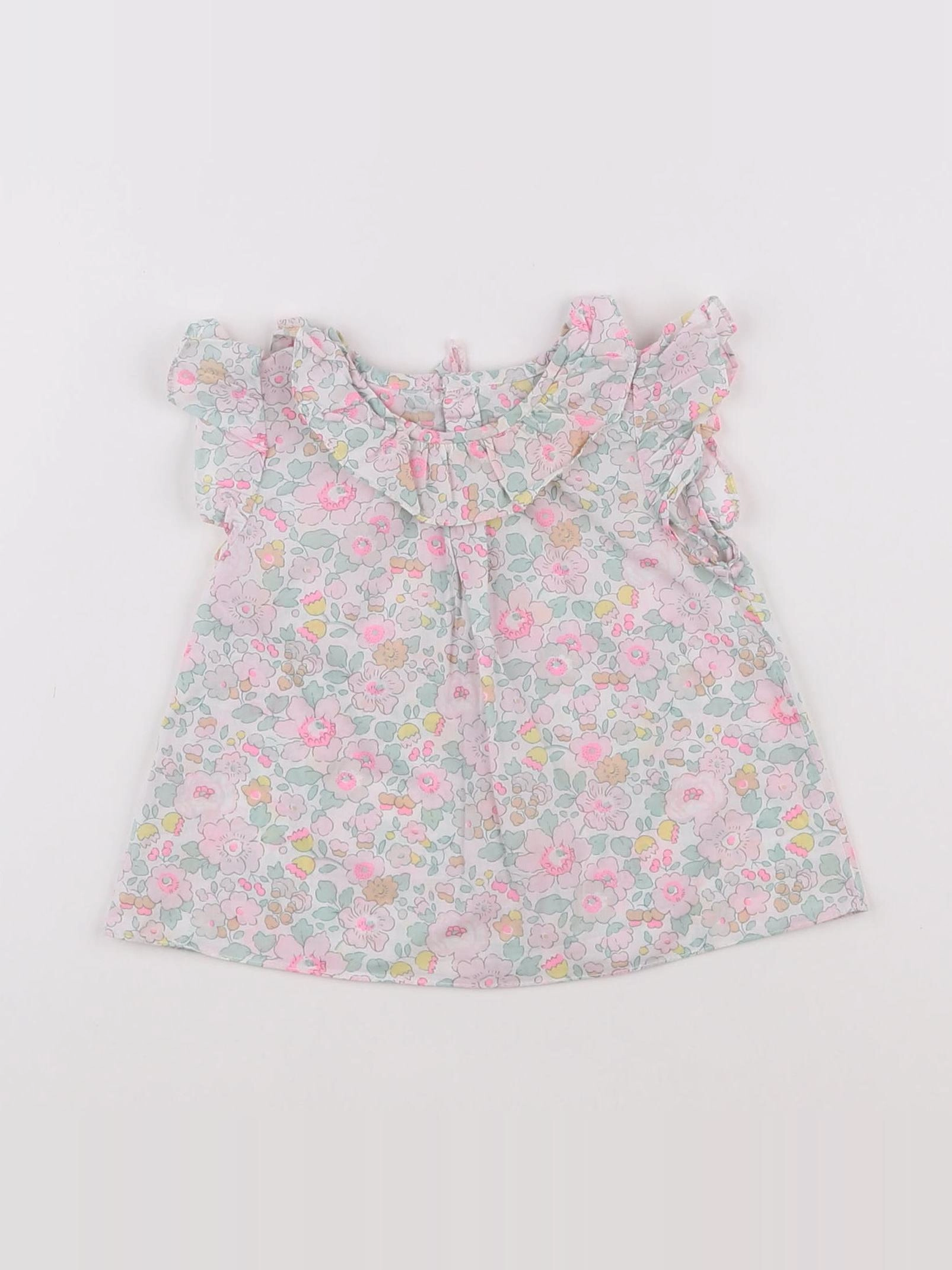 Jacadi - blouse liberty multicolore - 6 mois