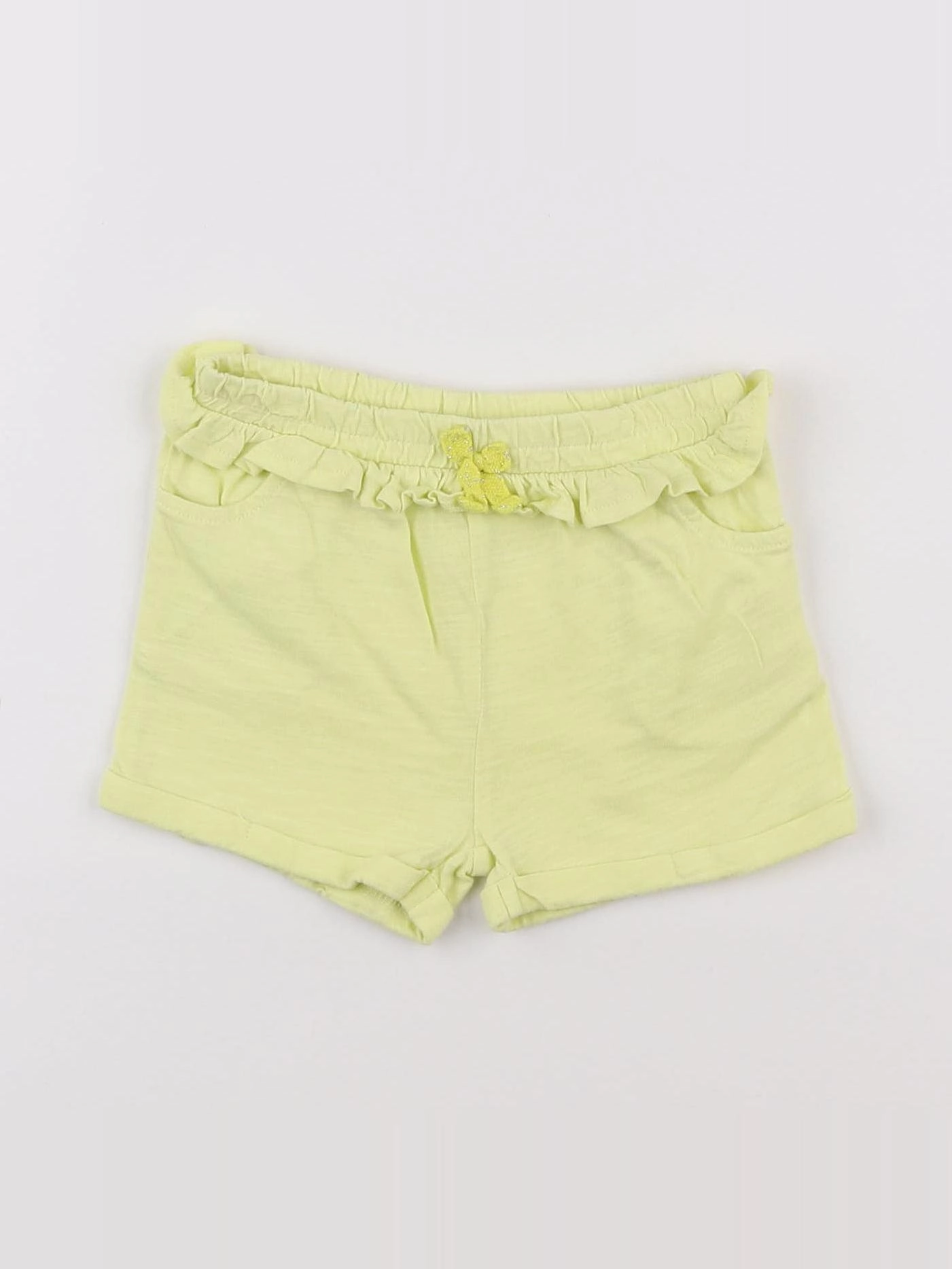 Tape à l'oeil - short jaune - 6 mois