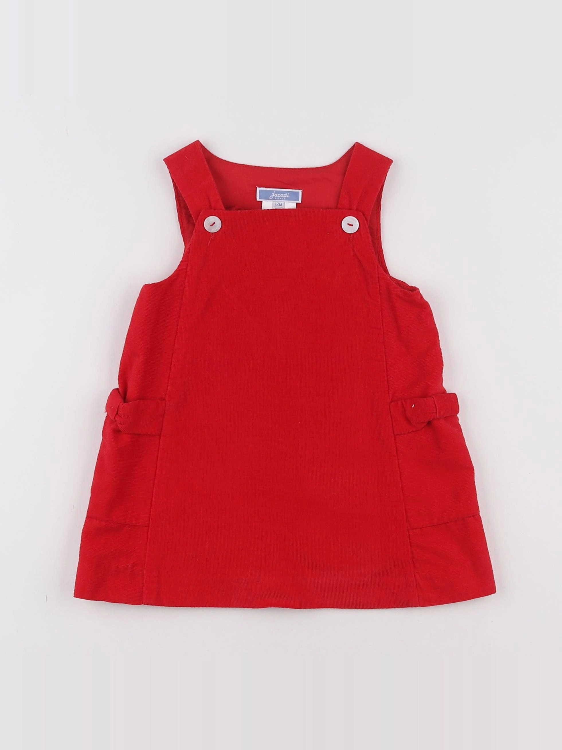 Jacadi - robe rouge - 12 mois