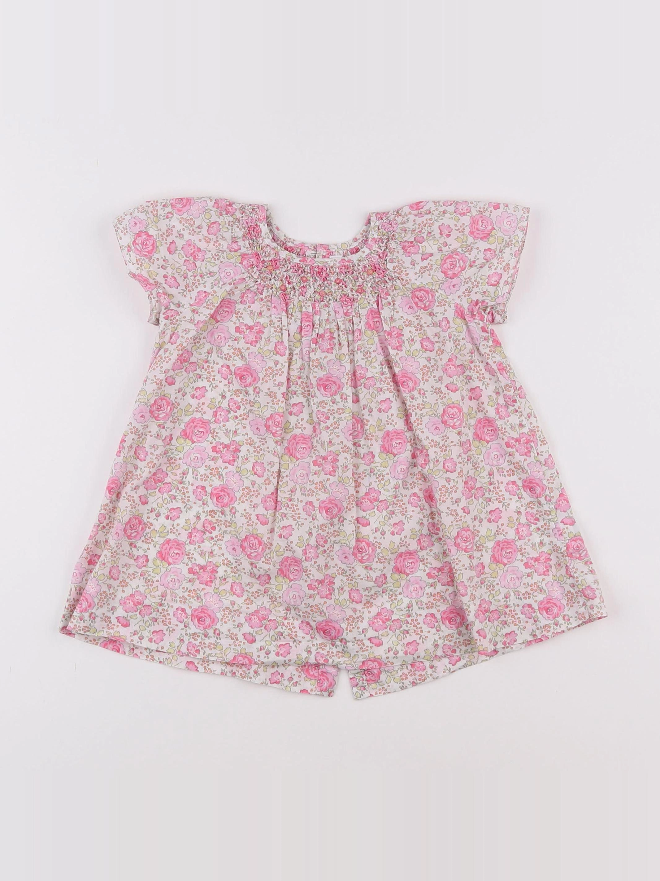 Jacadi - robe liberty multicolore - 6 mois