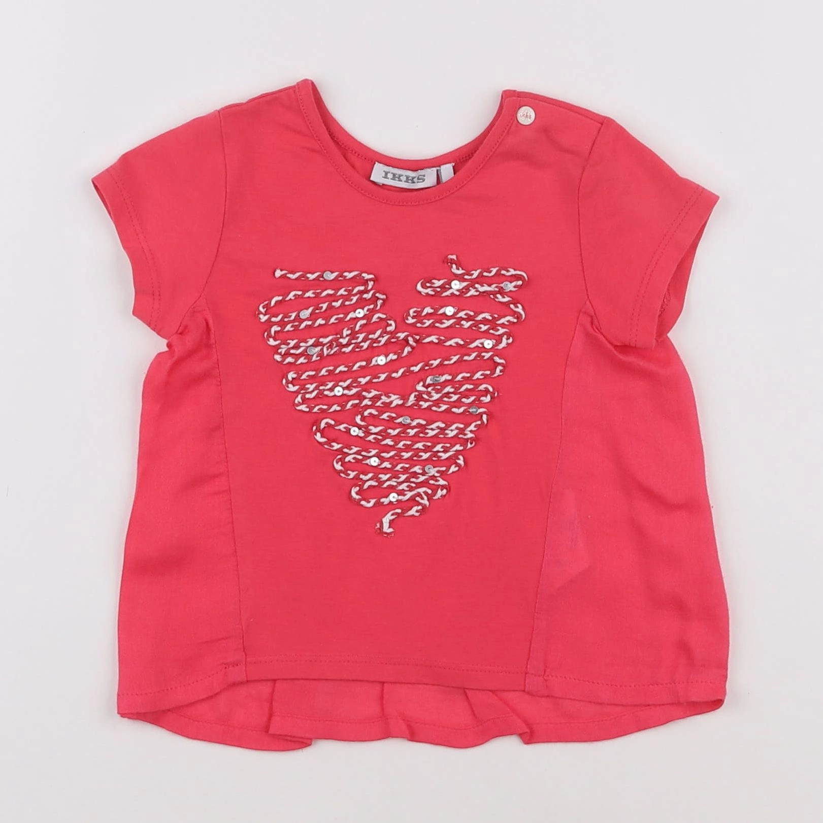 IKKS - tee-shirt rose - 12 mois