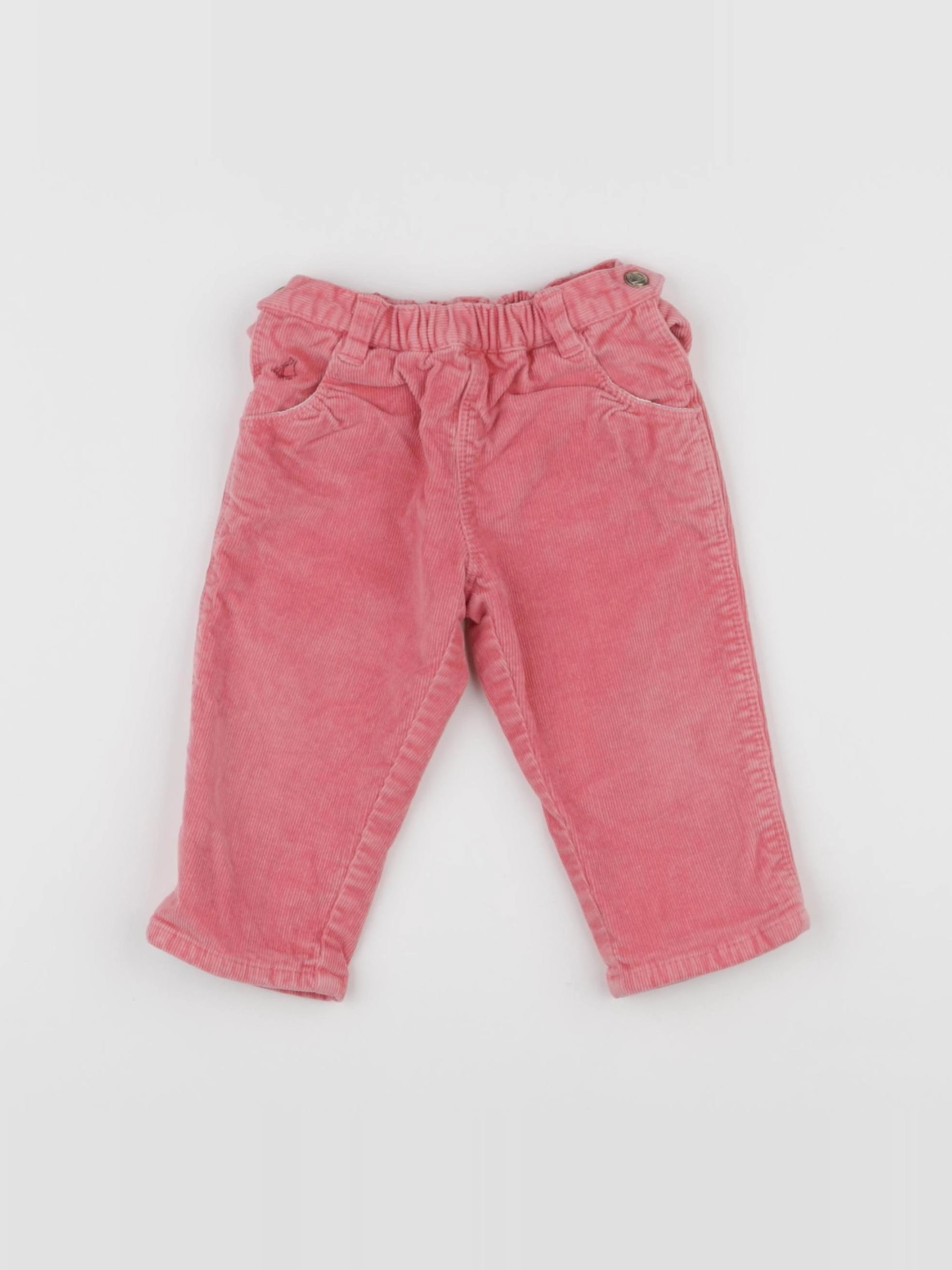Petit Bateau - pantalon rose - 12 mois