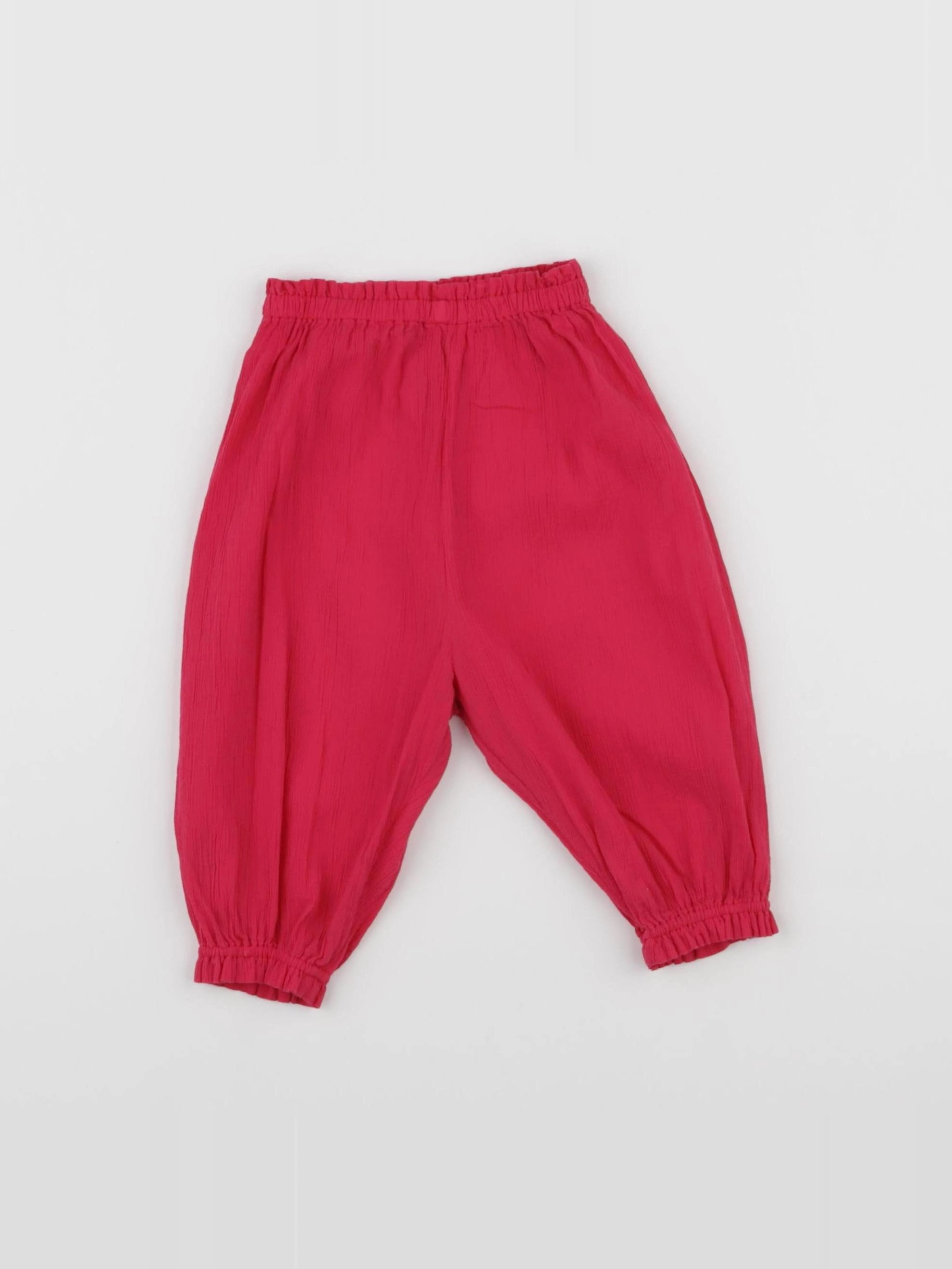 Bonton - pantalon rouge - 6 mois