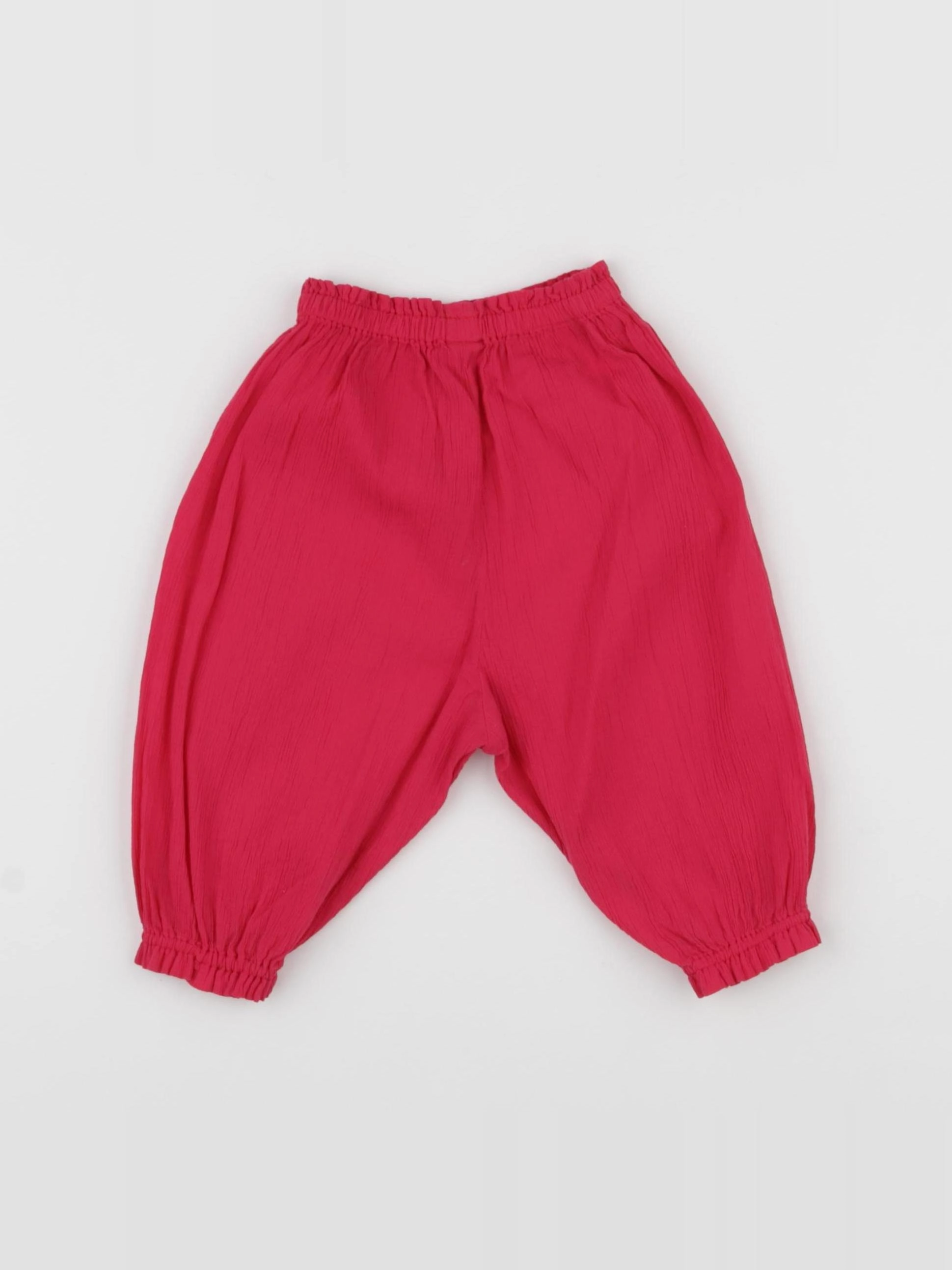 Bonton - pantalon rouge - 6 mois