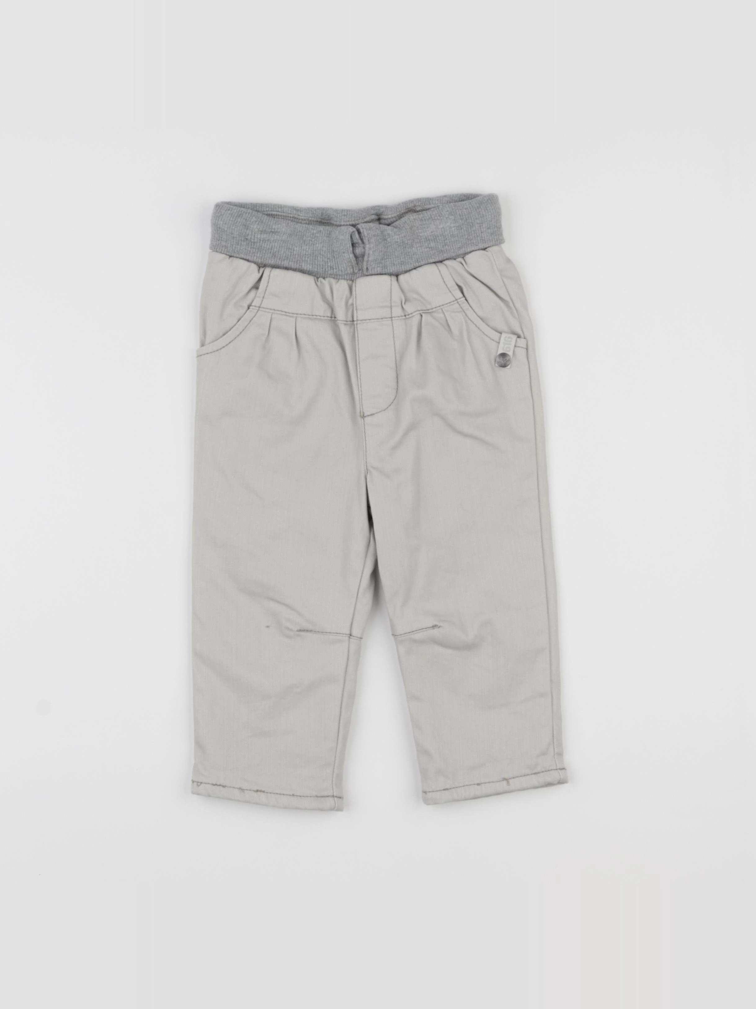 IKKS - pantalon doublé beige - 12 mois