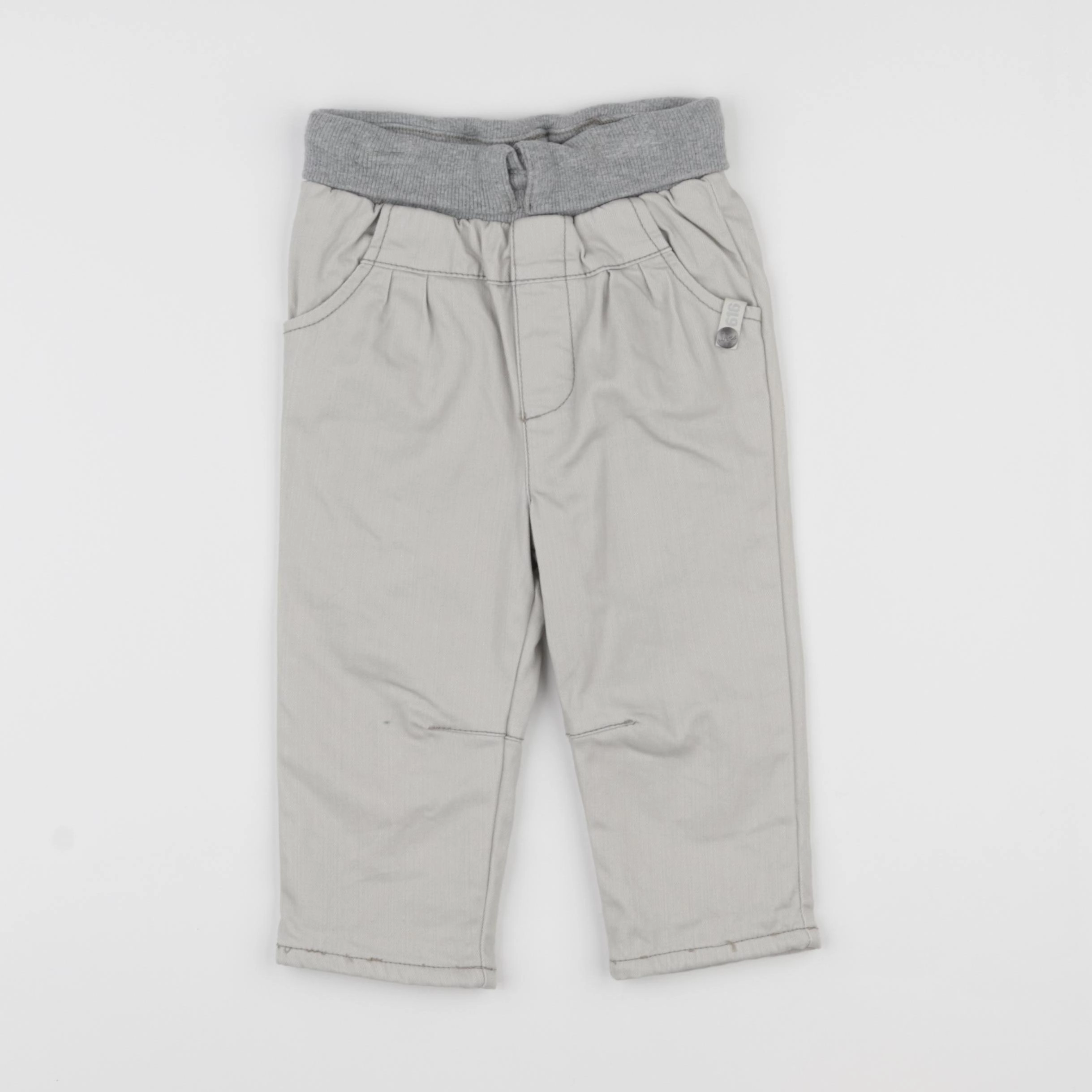 IKKS - pantalon doublé beige - 12 mois