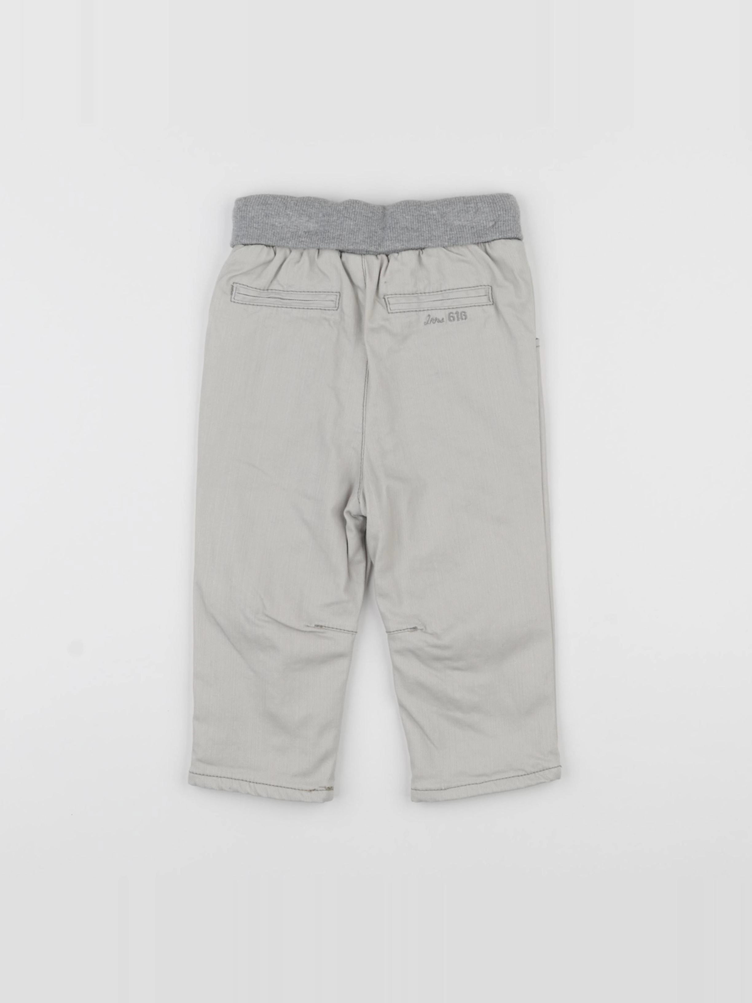 IKKS - pantalon doublé beige - 12 mois