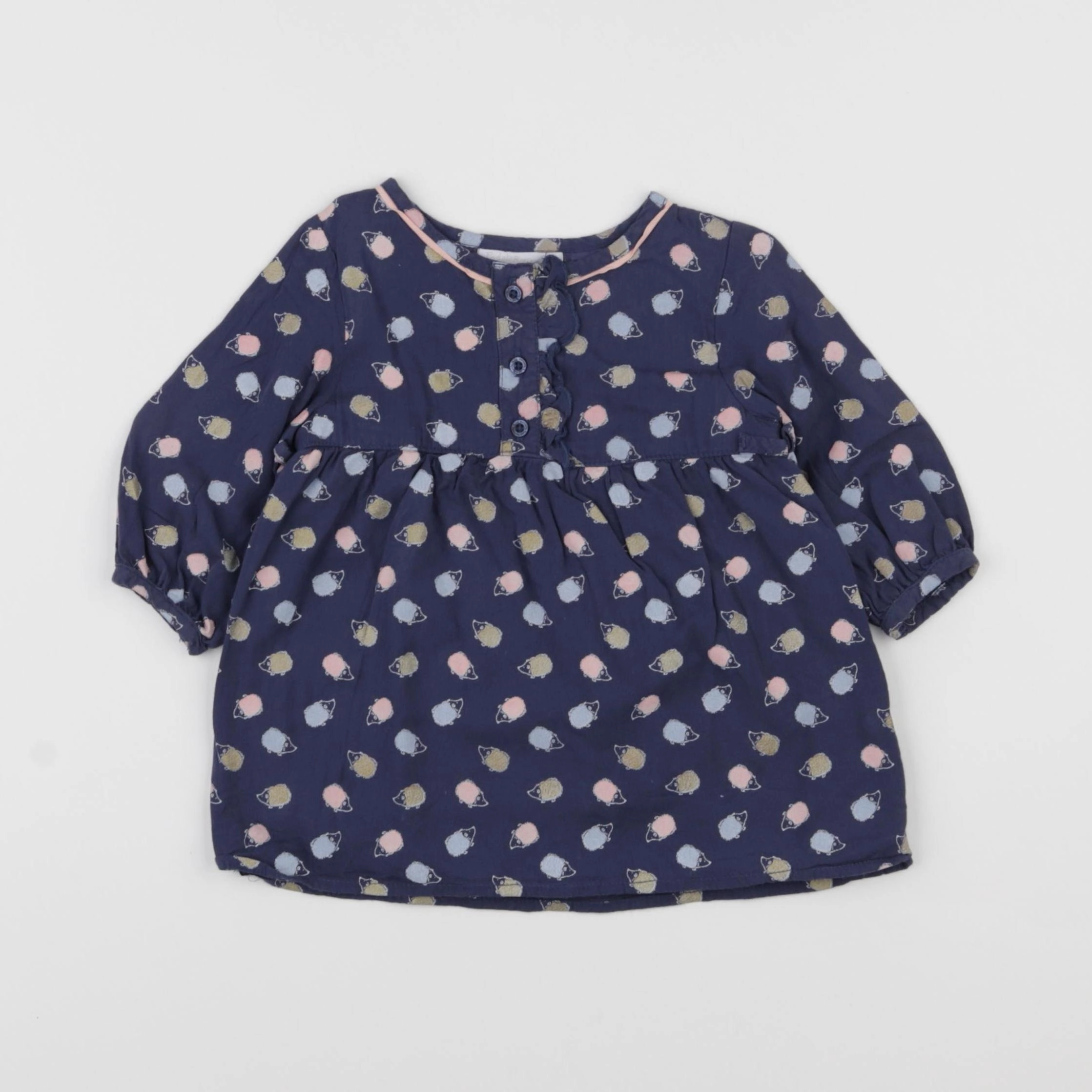Cadet Rousselle - robe bleu - 6 mois
