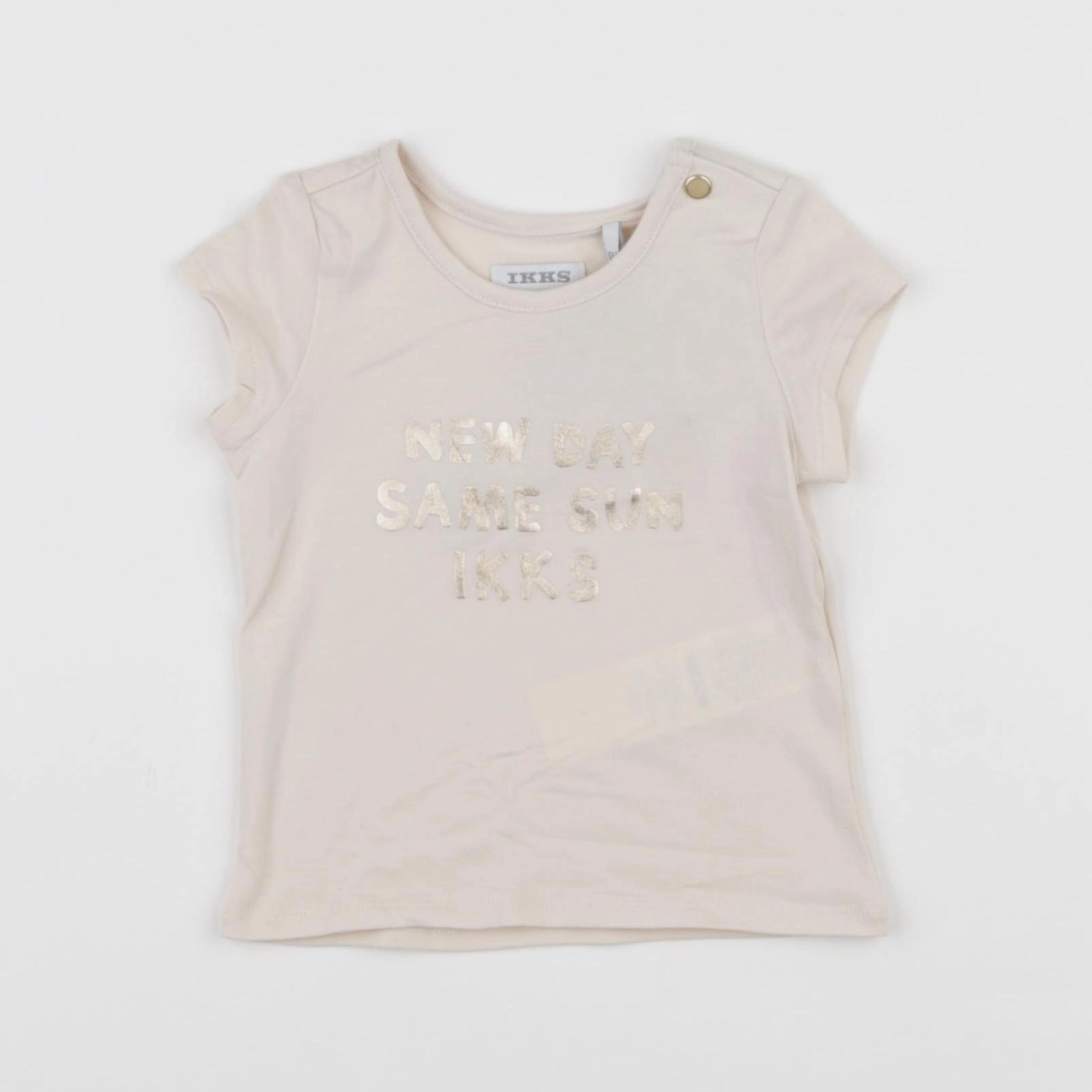 IKKS - tee-shirt rose, or - 6 mois