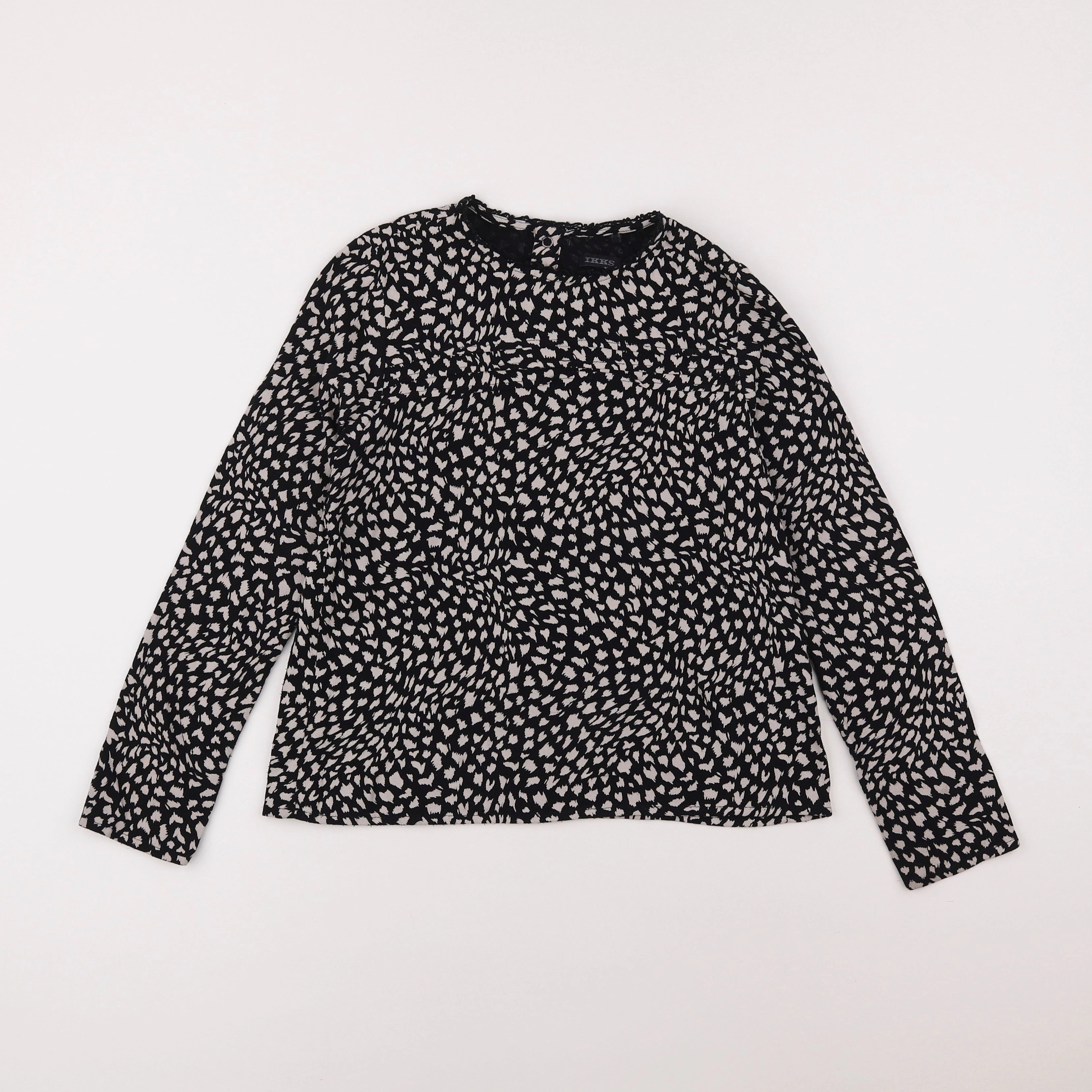 IKKS - blouse blanc, noir - 10 ans