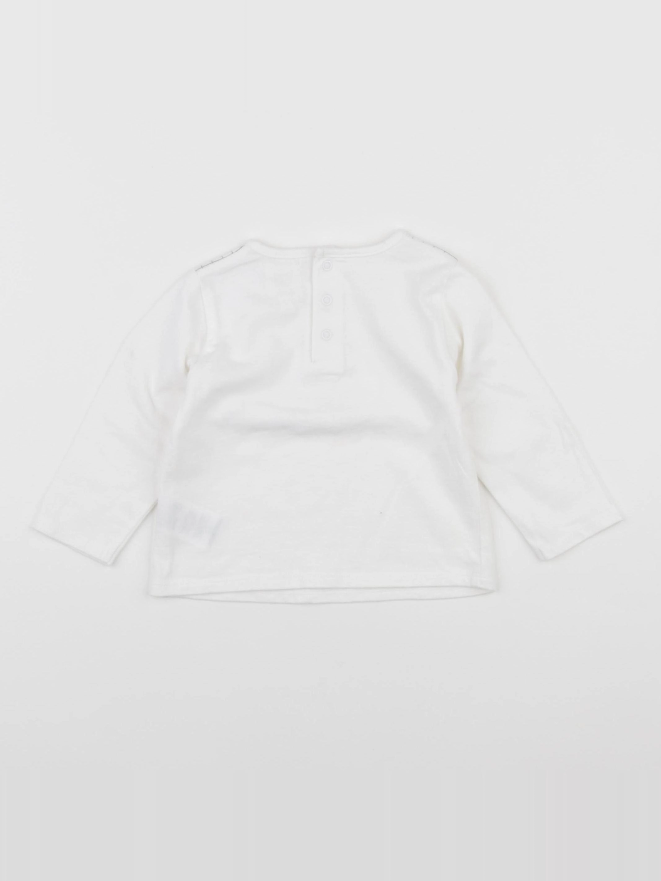 Carrément Beau - tee-shirt blanc - 12 mois