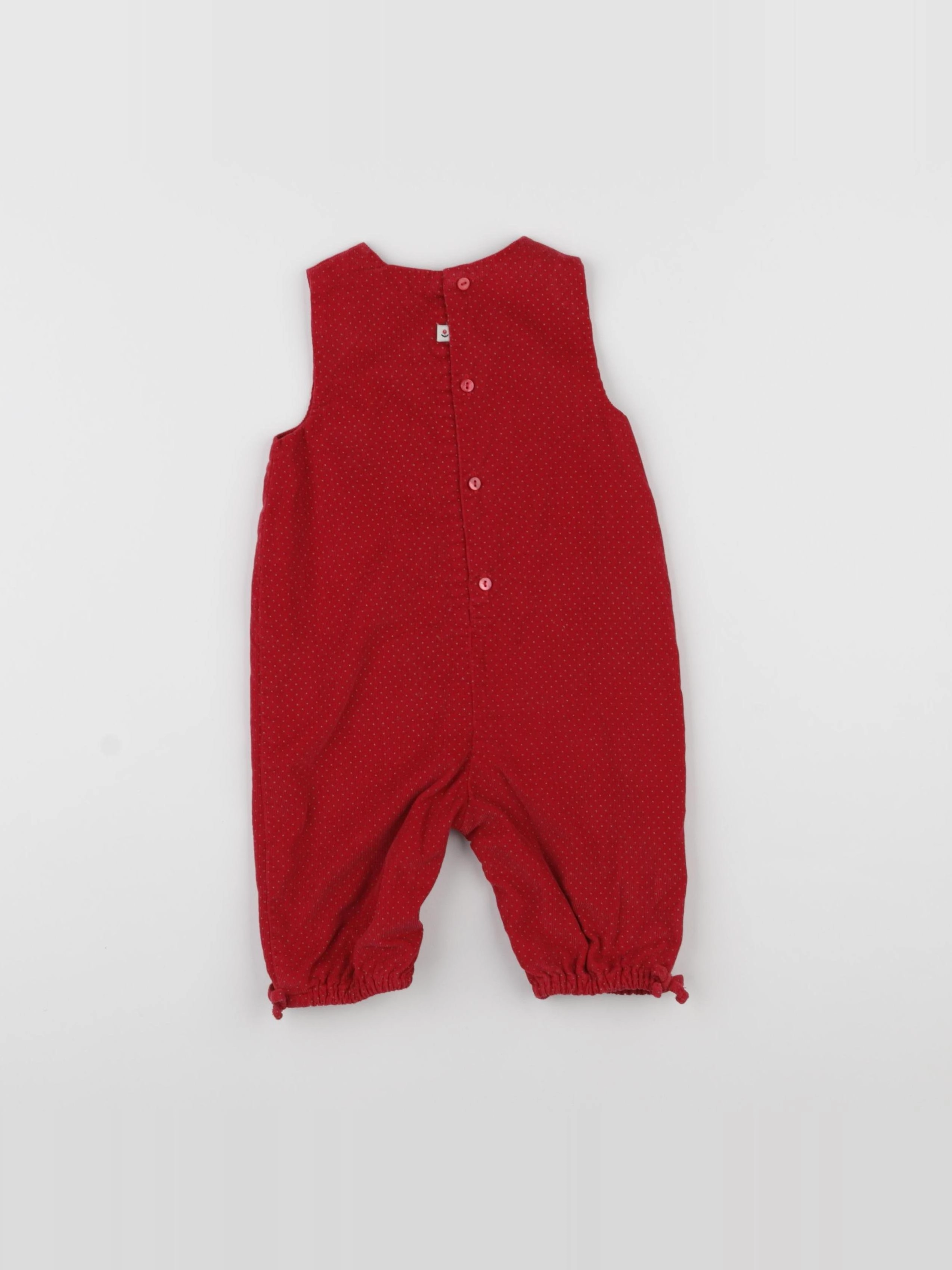 Jacadi - combinaison doublé rouge - 6 mois