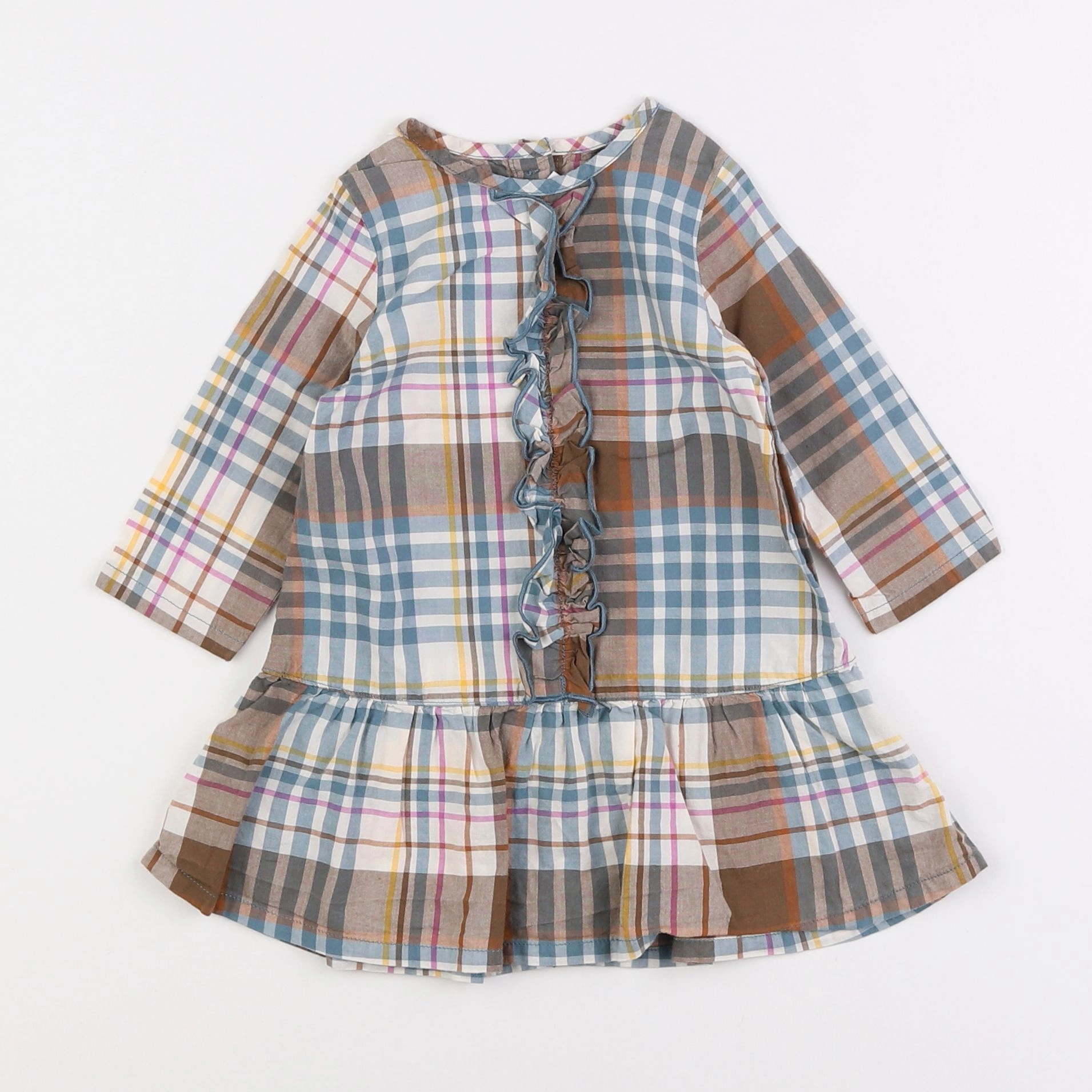 Petit Bateau - robe multicolore - 6 mois