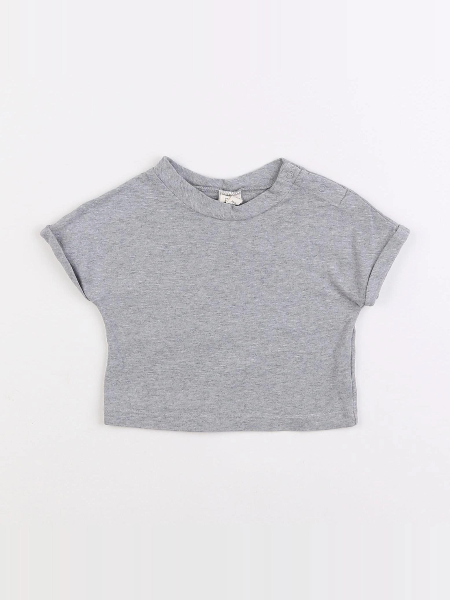 Gray Label - tee-shirt gris - 3/6 mois