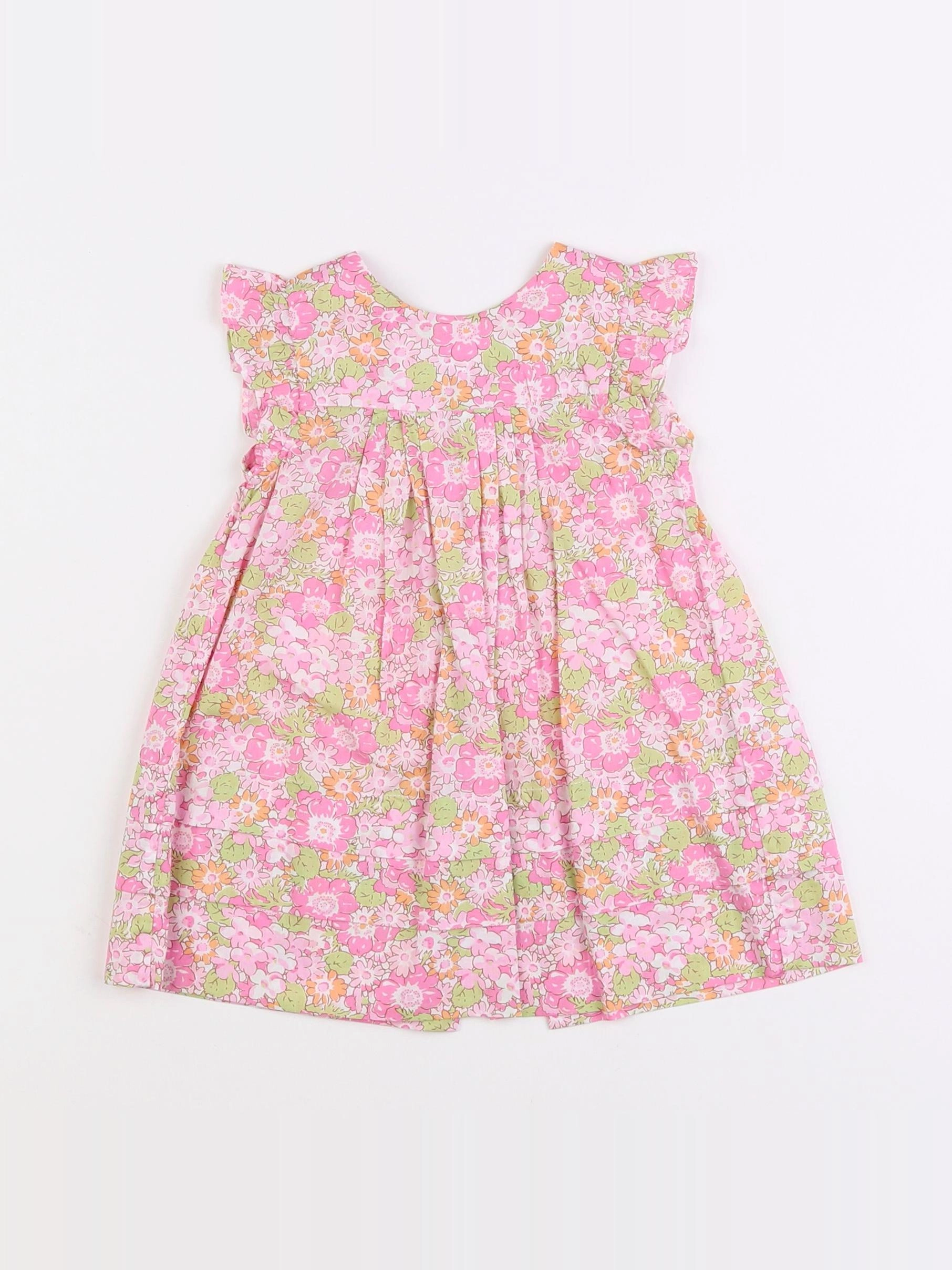 Jacadi - robe liberty rose - 6 mois