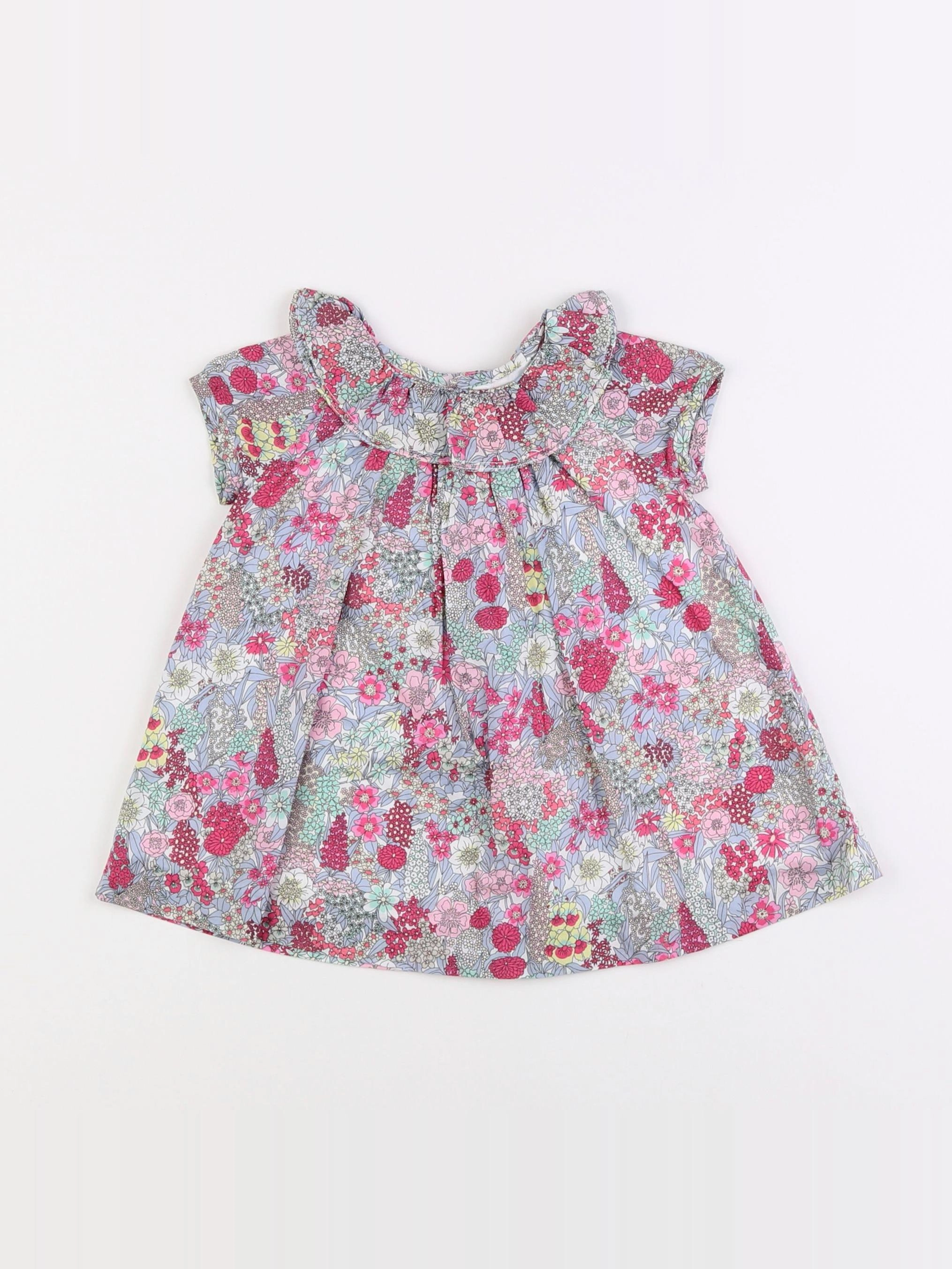 Jacadi - robe liberty multicolore - 6 mois
