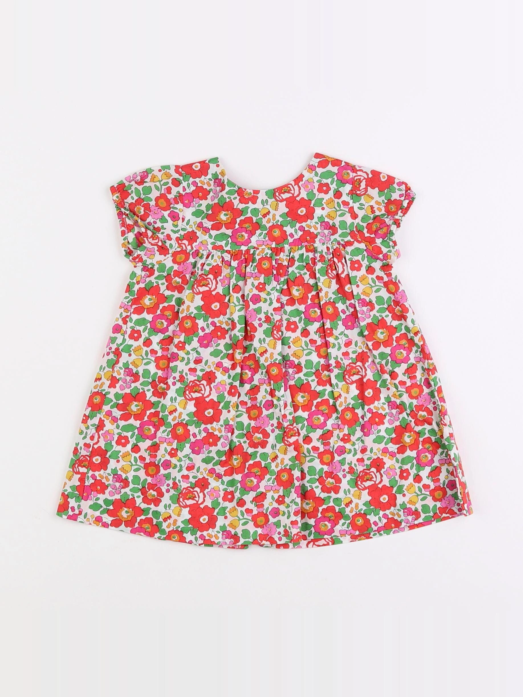 Jacadi - robe liberty multicolore - 6 mois