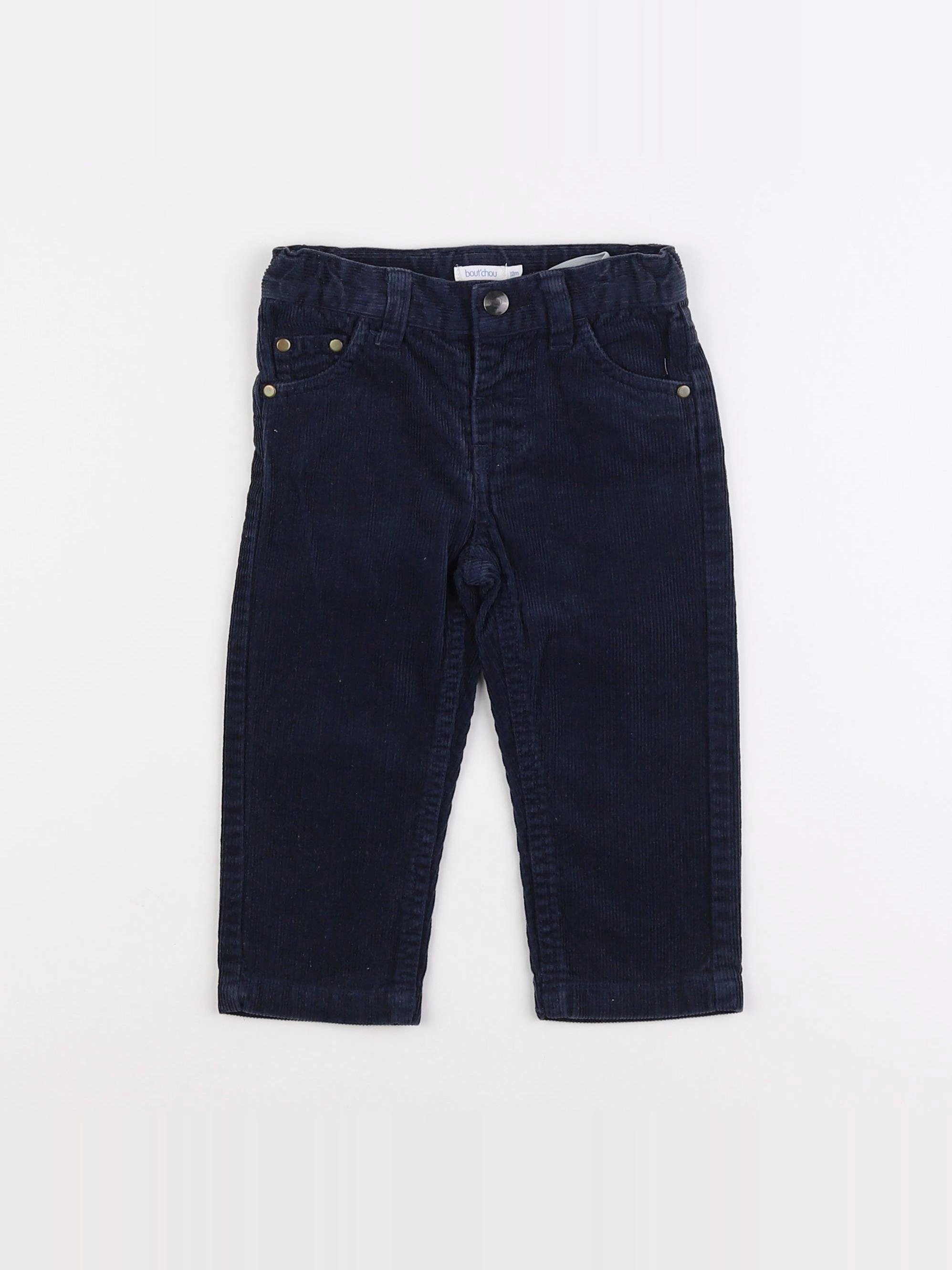 Boutchou - pantalon bleu - 12 mois