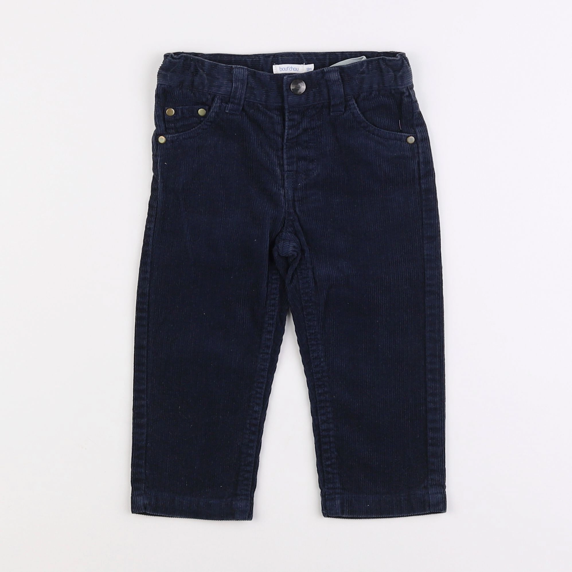 Boutchou - pantalon bleu - 12 mois