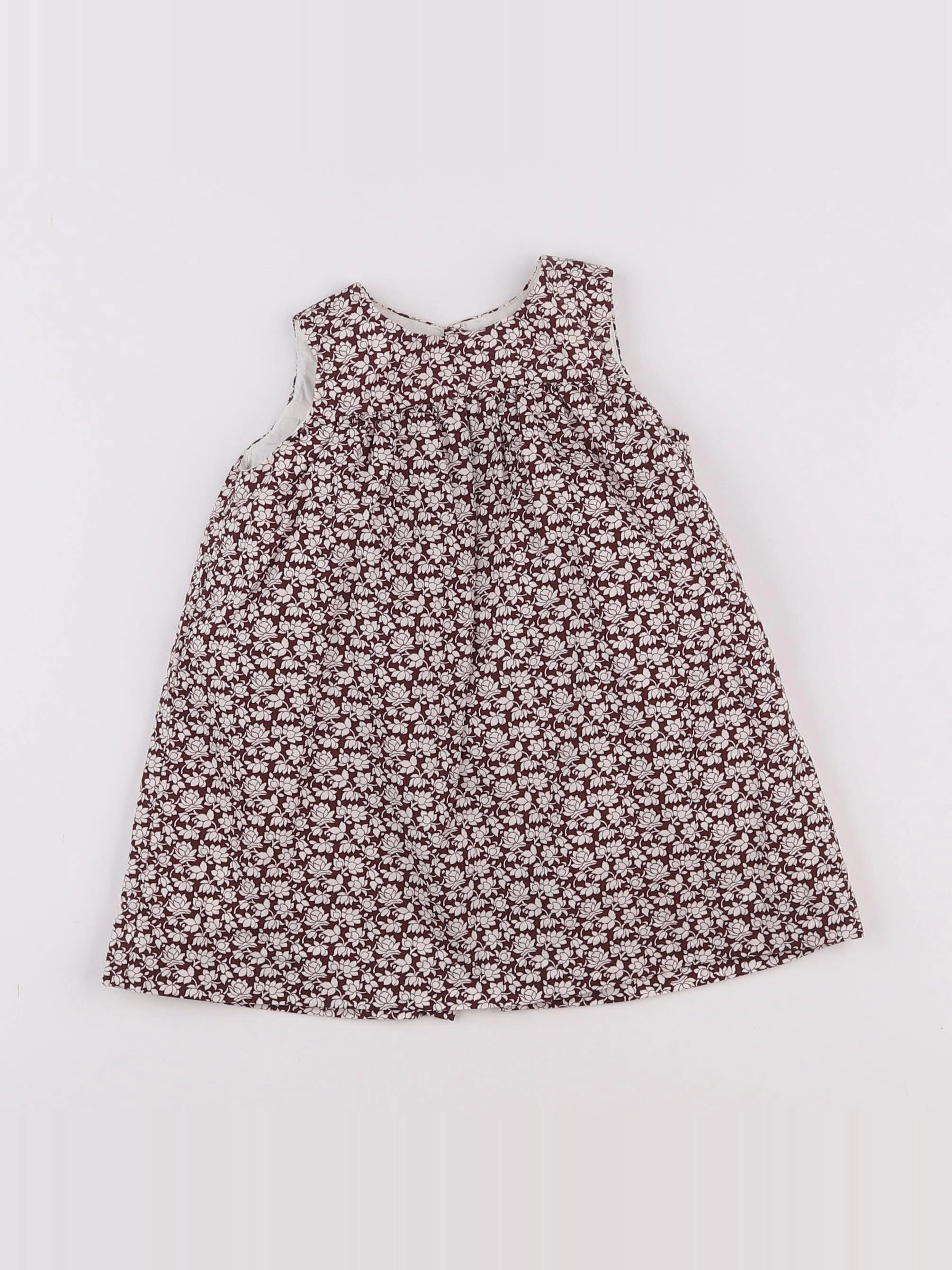 Natalys - robe blanc, rouge - 9 mois