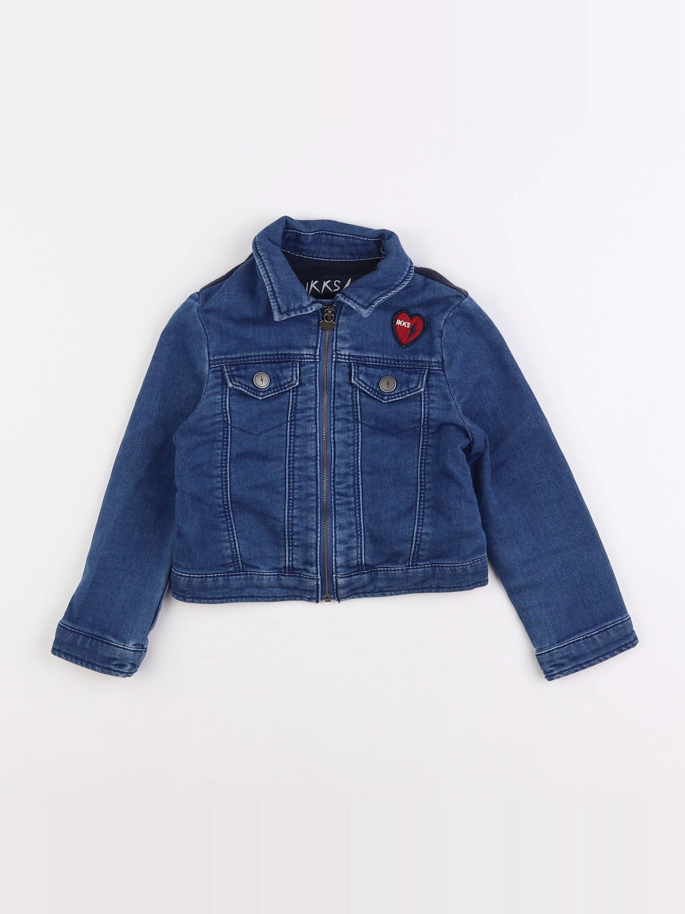 IKKS - veste imprimé au dos bleu - 3 ans