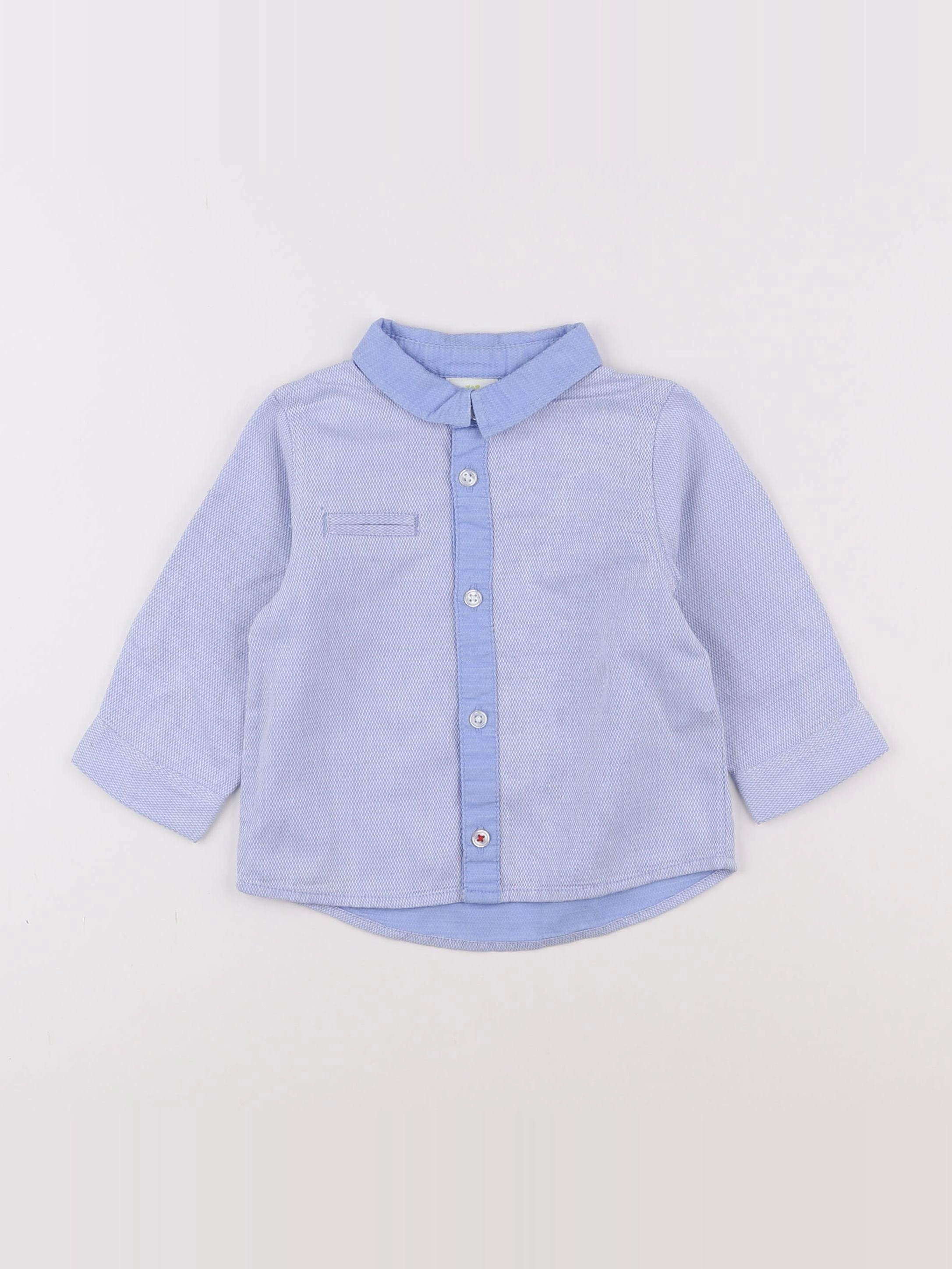 Tape à l'oeil - chemise bleu - 12 mois