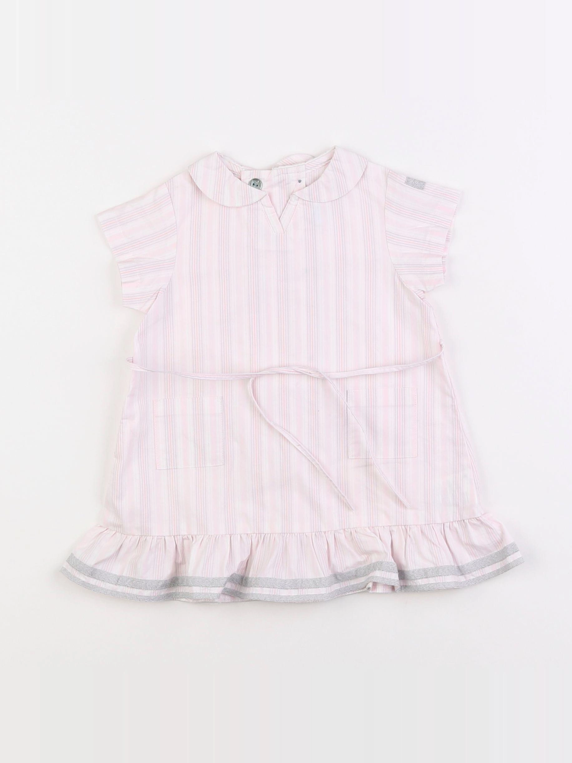 Jacadi - robe rose - 6 mois