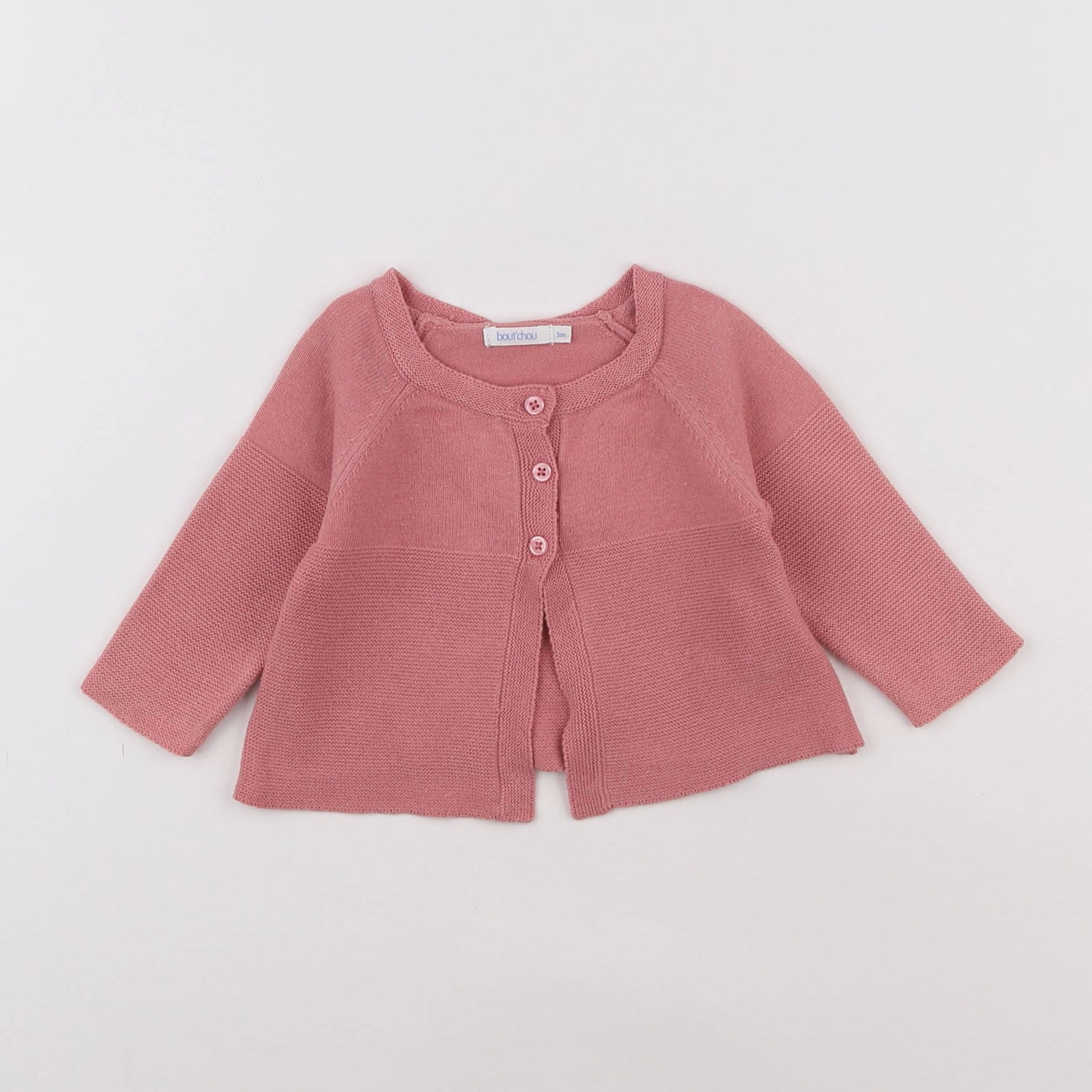 Boutchou - gilet rose - 3 mois
