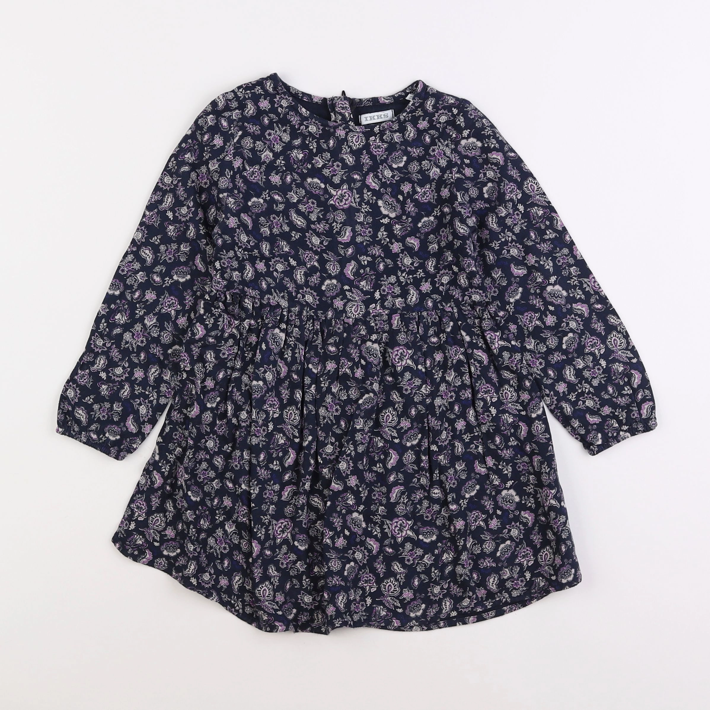 IKKS - robe bleu, violet - 3 ans