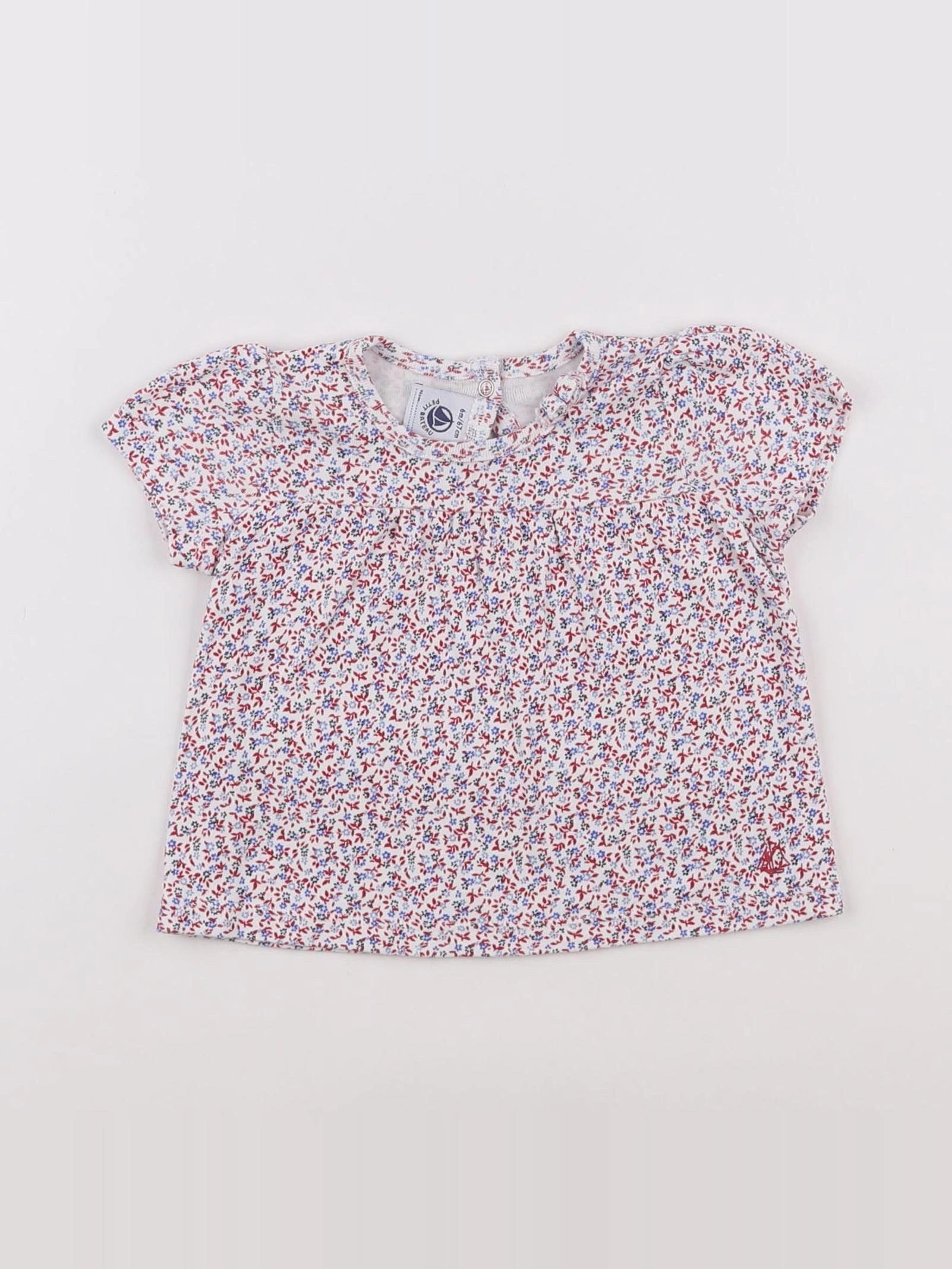 Petit Bateau - tee-shirt multicolore - 6 mois