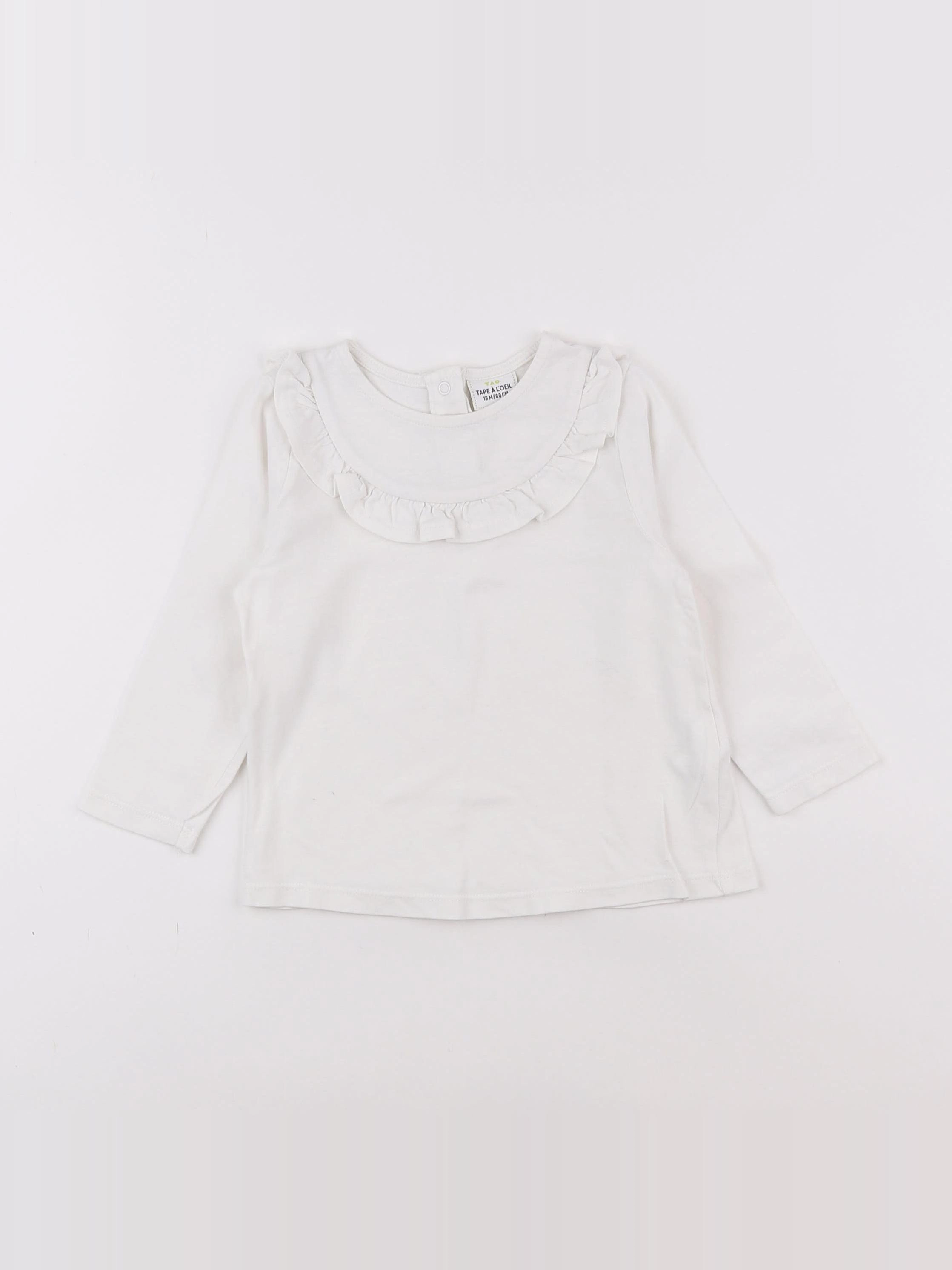Tape à l'oeil - tee-shirt blanc - 18 mois