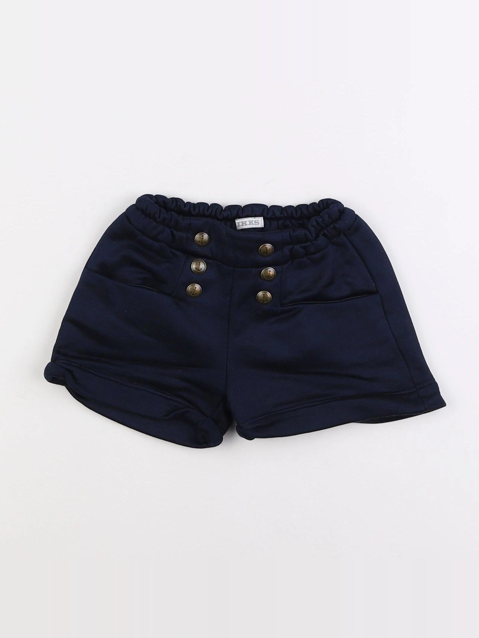 IKKS - short bleu - 12 mois