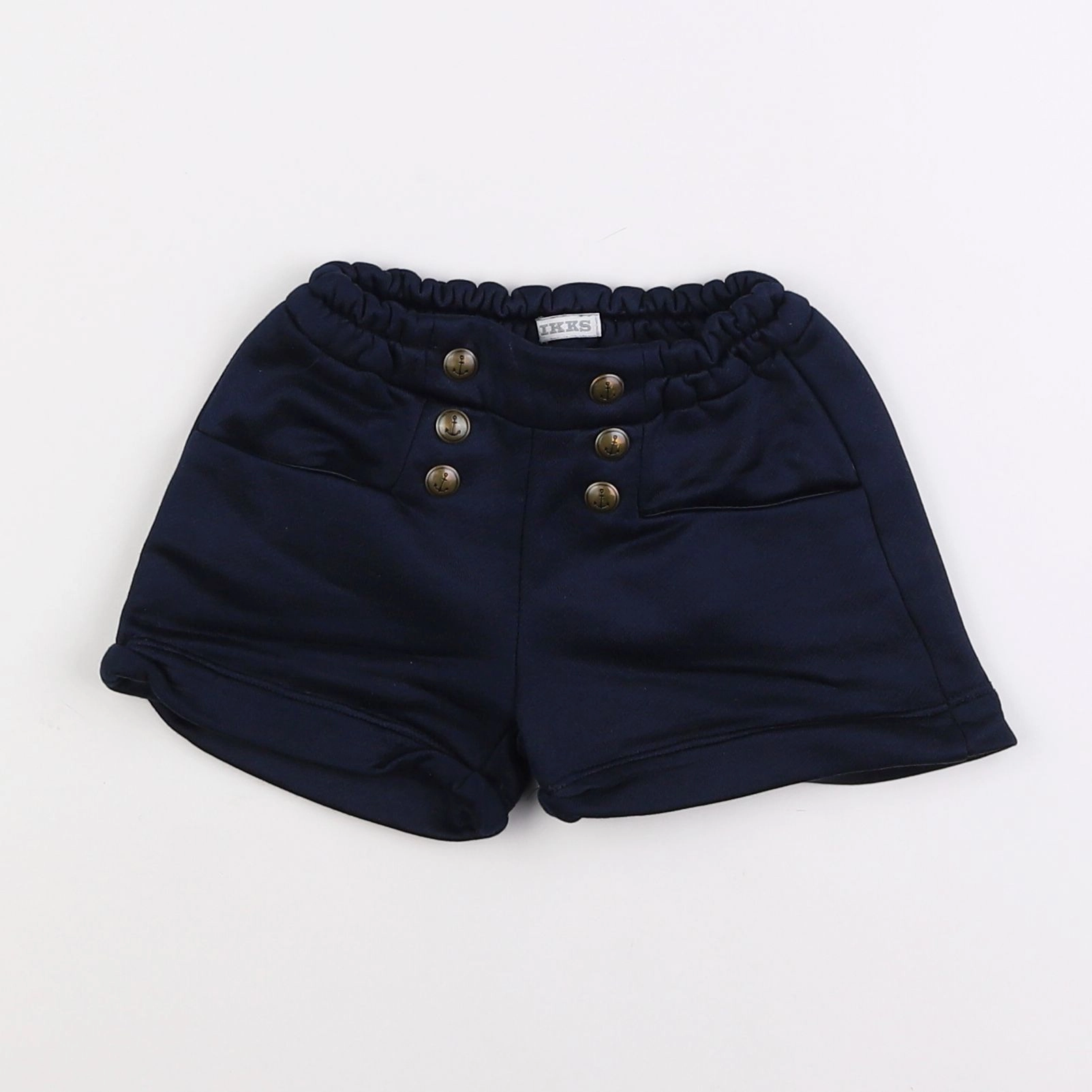 IKKS - short bleu - 12 mois