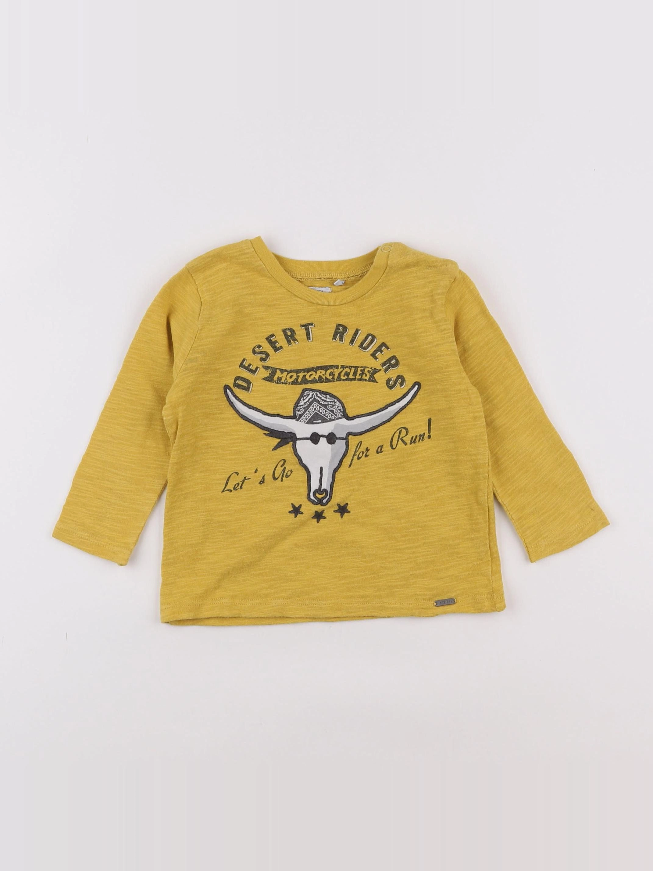 IKKS - tee-shirt jaune - 12 mois