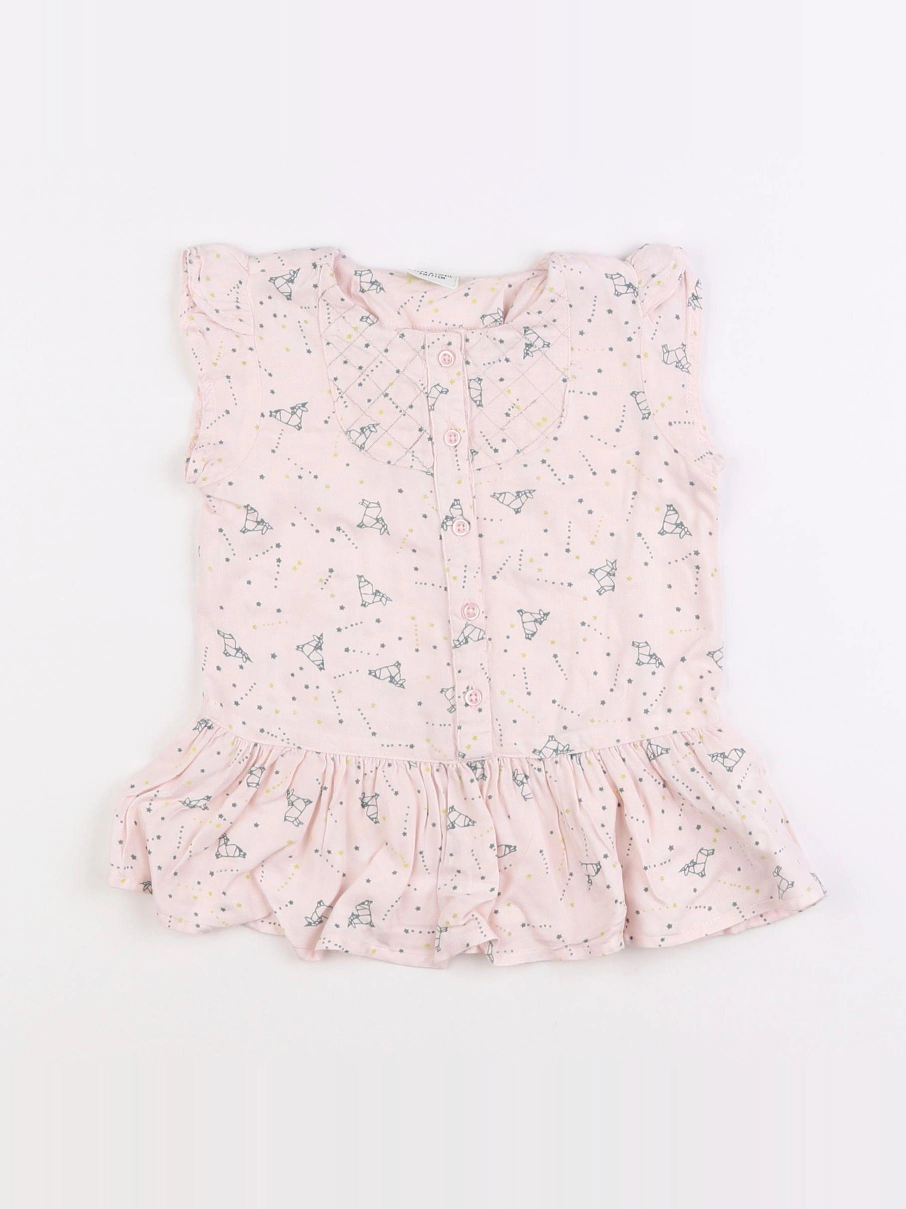 Tape à l'oeil - robe rose - 9 mois