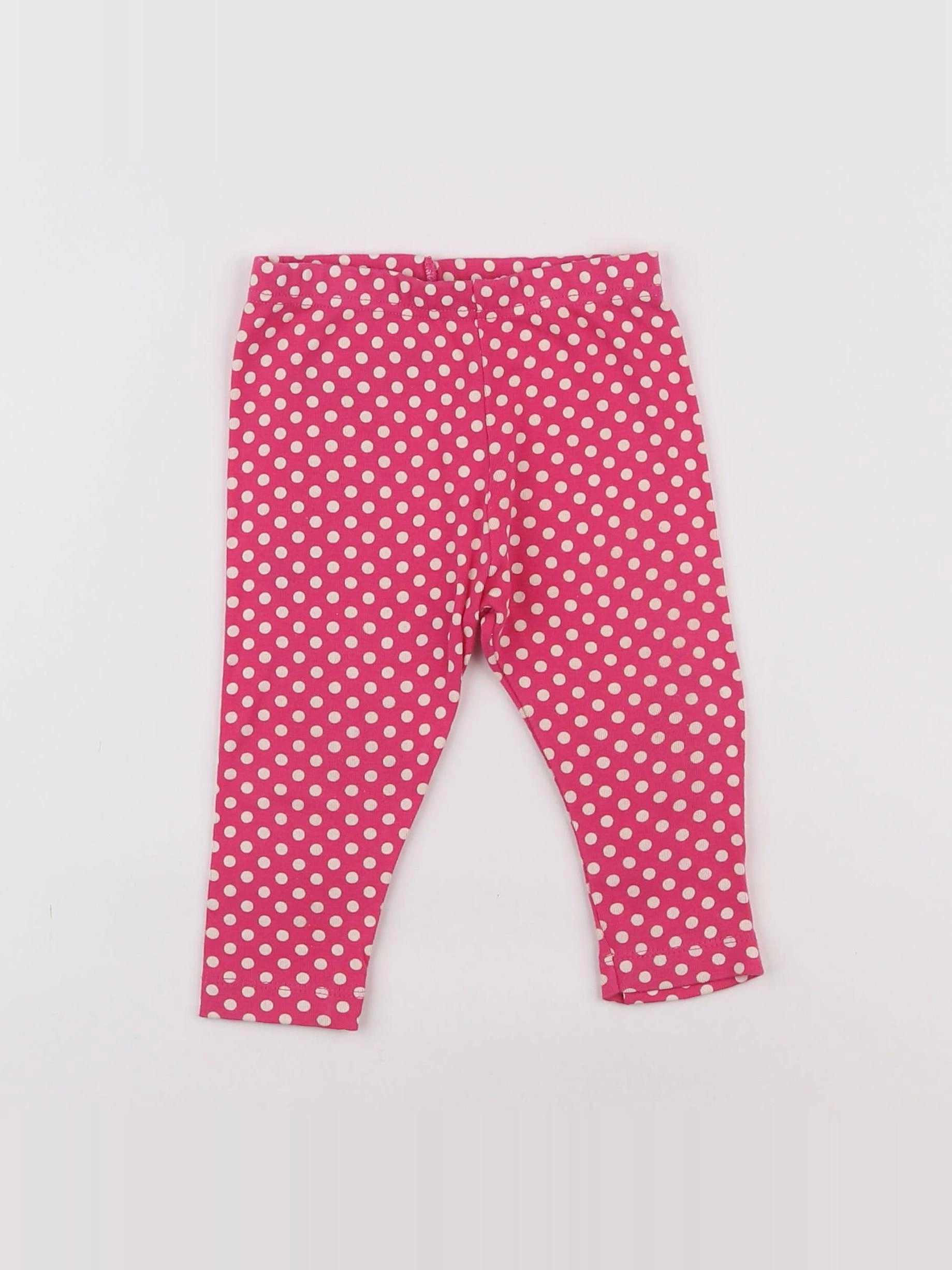 Petit Bateau - legging rose - 12 mois