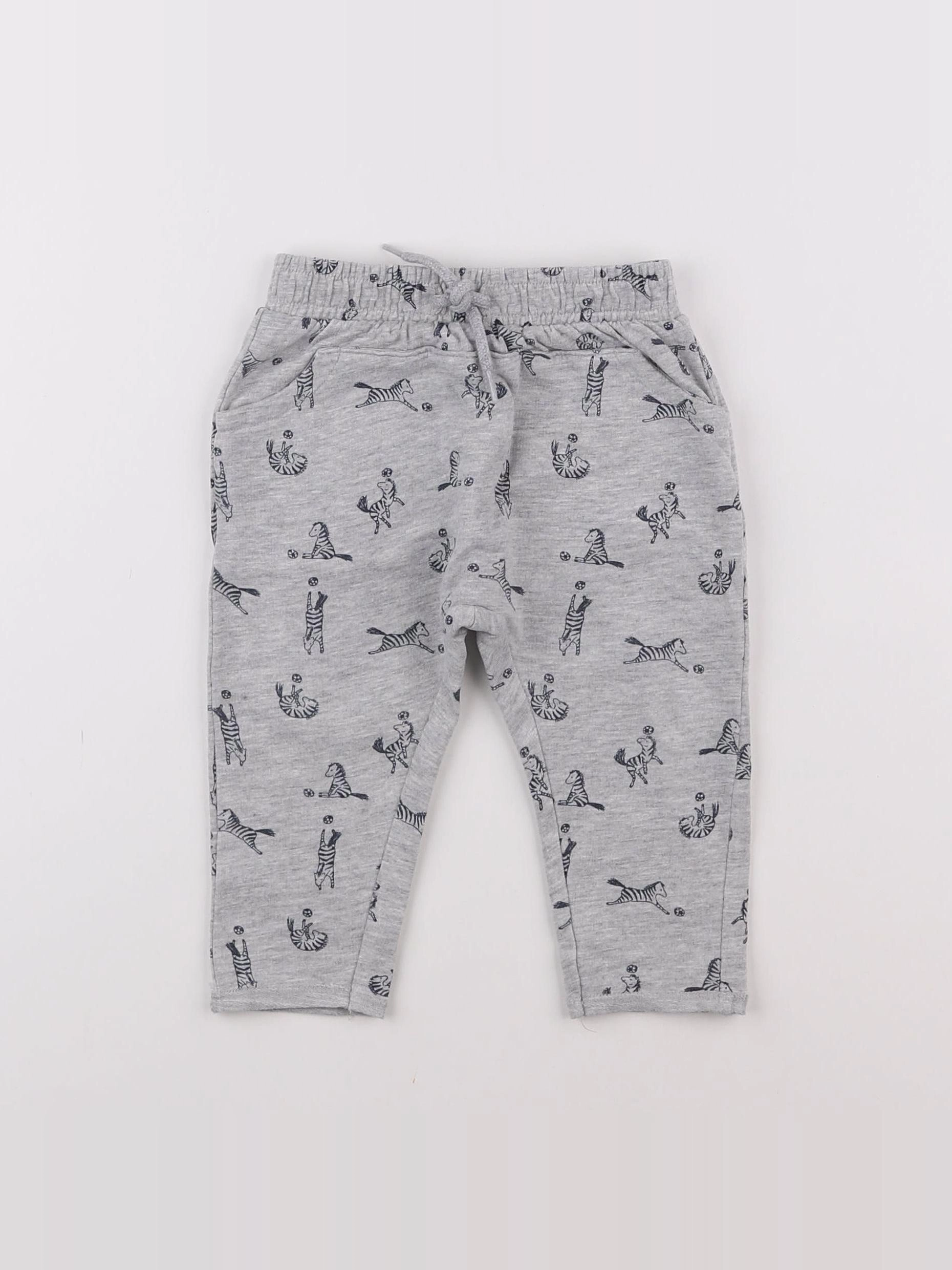 Vertbaudet - jogging gris - 9 mois