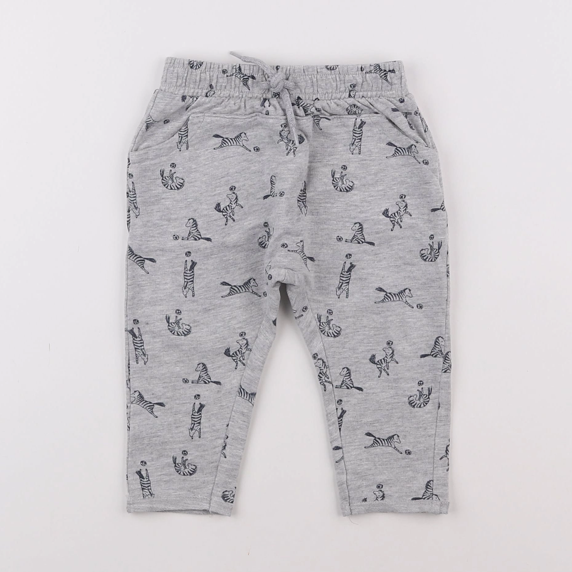 Vertbaudet - jogging gris - 9 mois